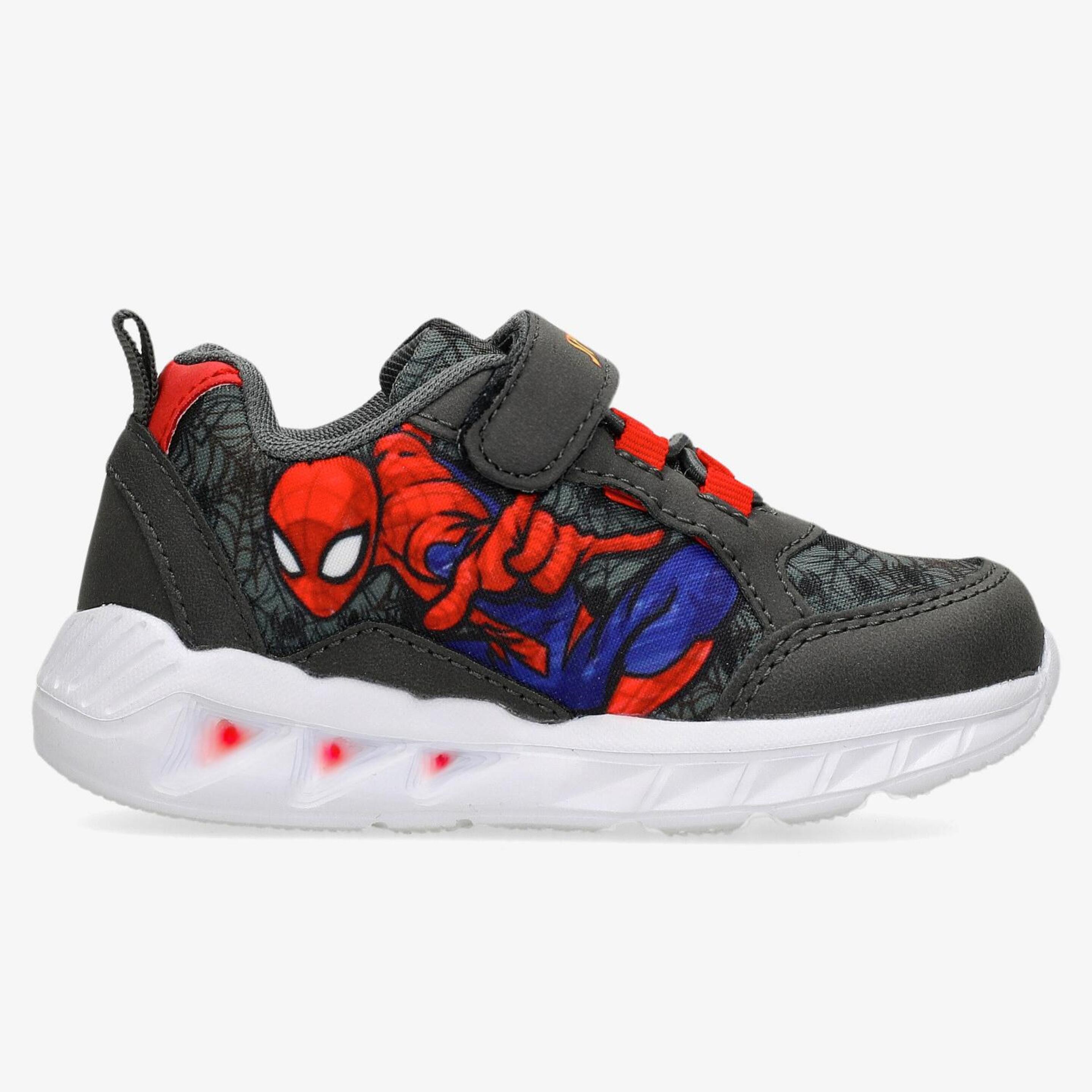 Zapatillas Spiderman - gris - Zapatillas Luces Niño