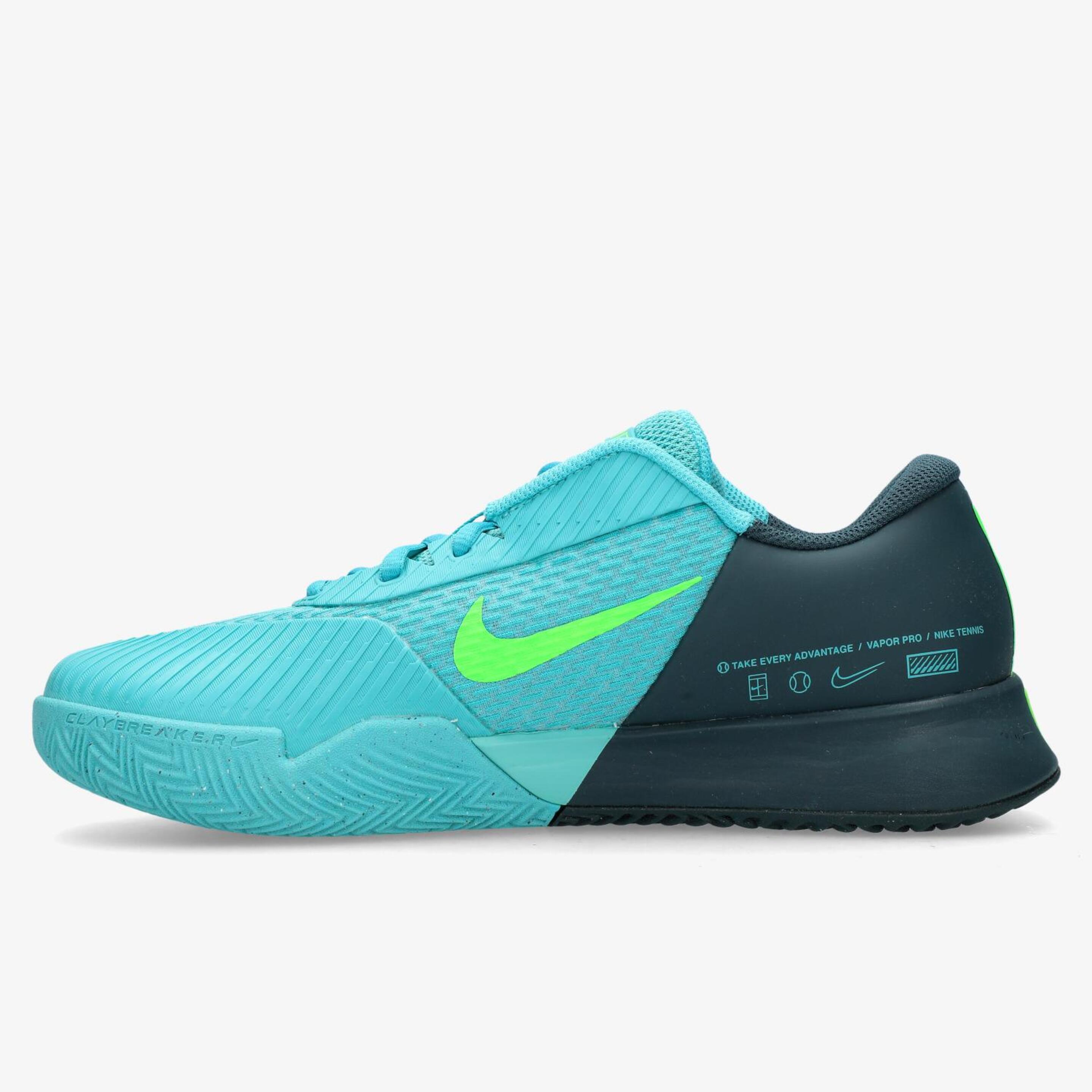 Nike Zoom Vapor Pro 2 - Verde - Zapatillas Tenis Hombre