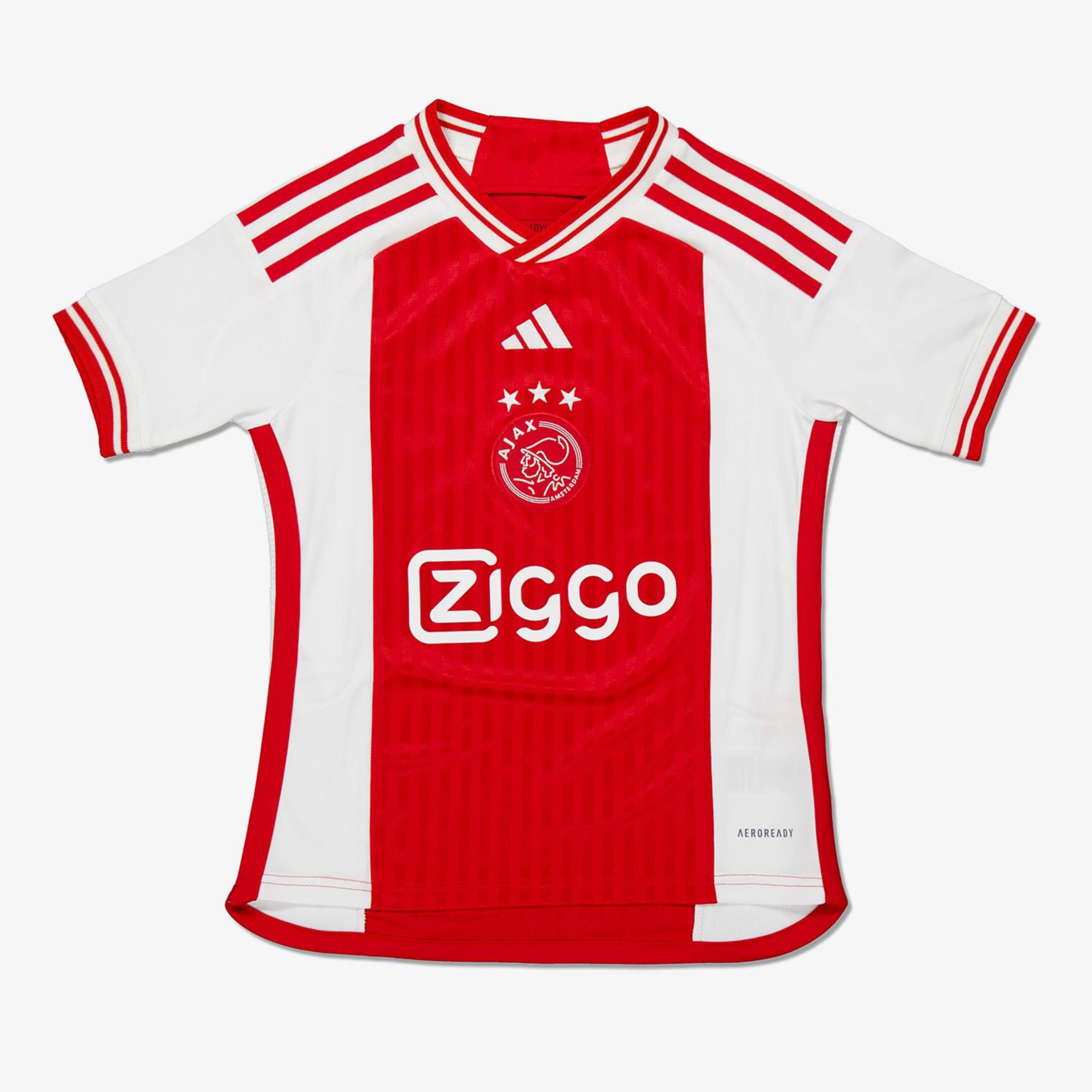 Camiseta Ajax 1ª Equipación 23/24 - blanco - Fútbol Niños