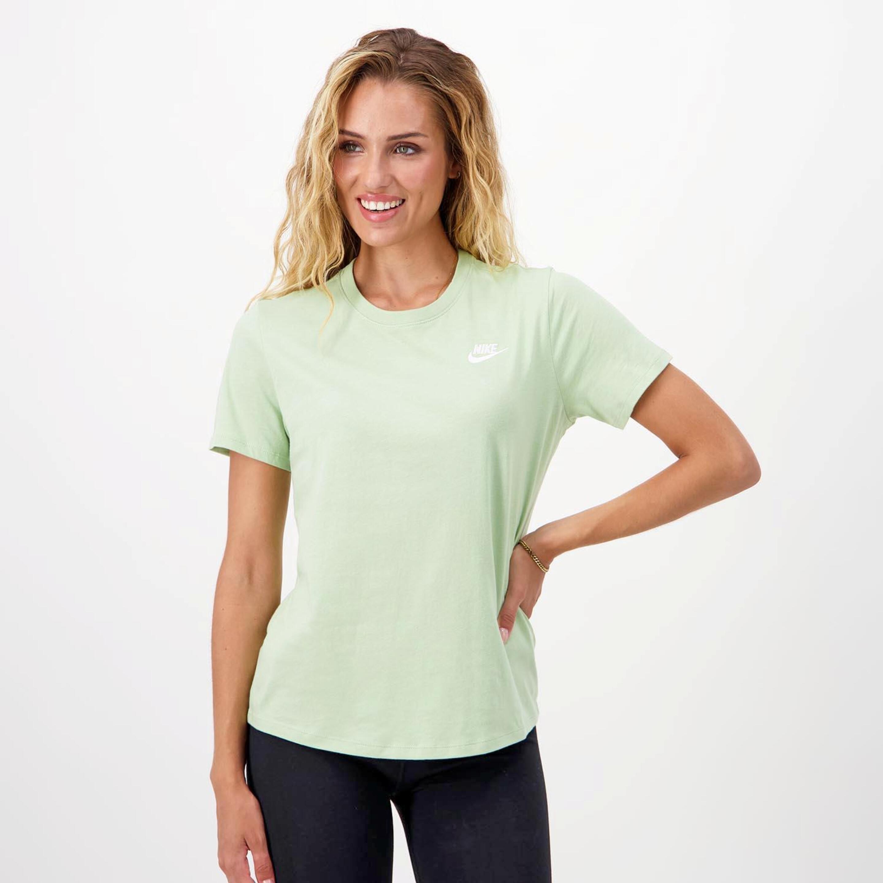 Nike Sportswear Club - verde - Camiseta Mujer