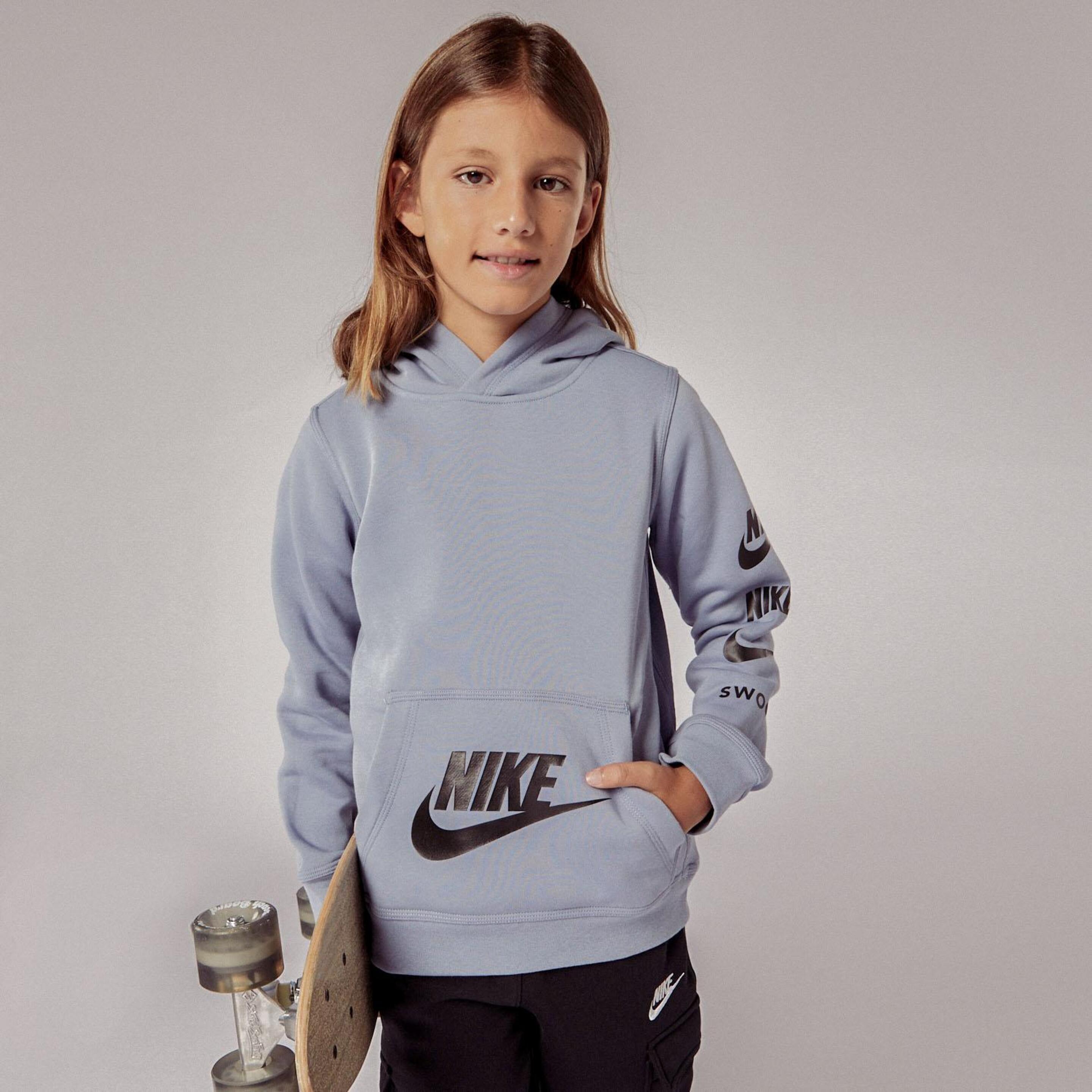 Sweatshirt Nike - Azul - Sweatshirt Capuz Rapaz | Sport Zone