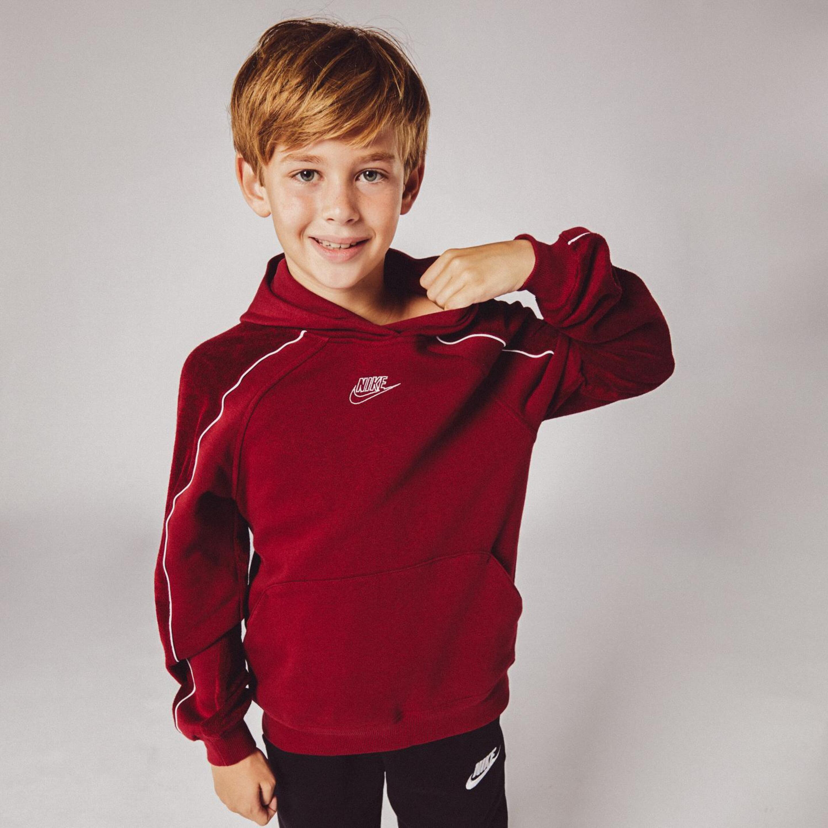 Sweatshirt Nike - rojo - Sweatshirt Capuz Rapaz