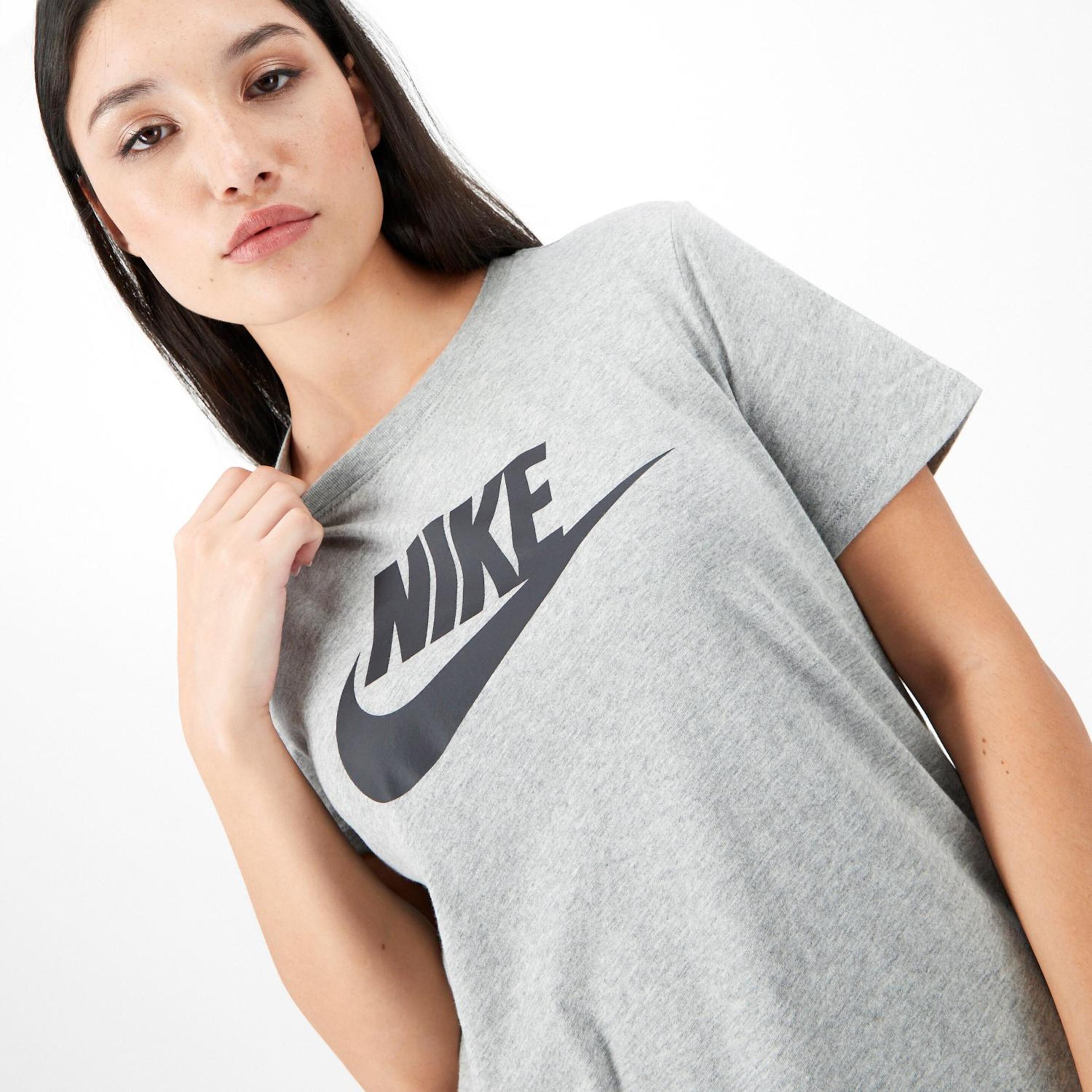 Camiseta Nike - Gris - Camiseta Mujer