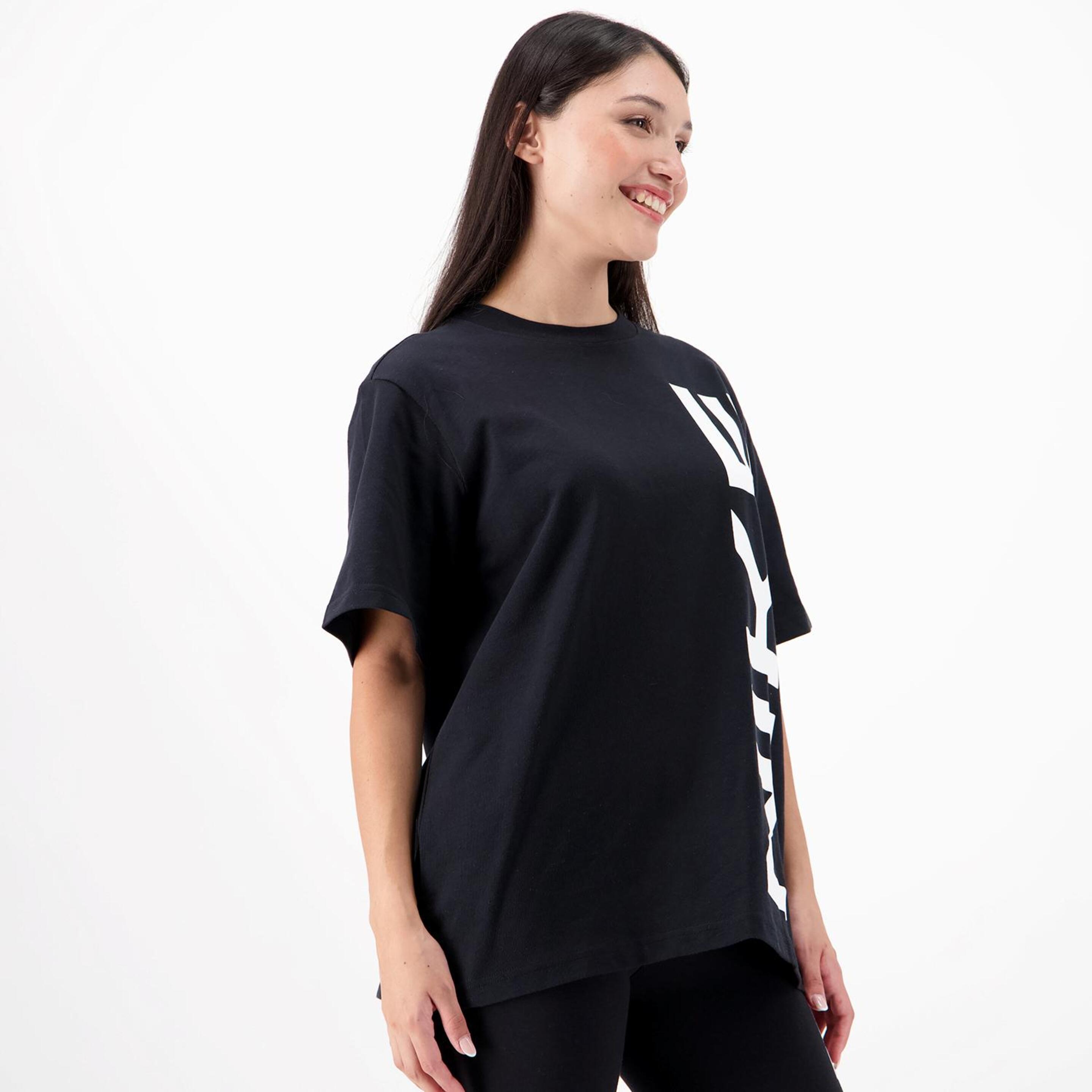 Nike Air - Negro - Camiseta Oversize Mujer