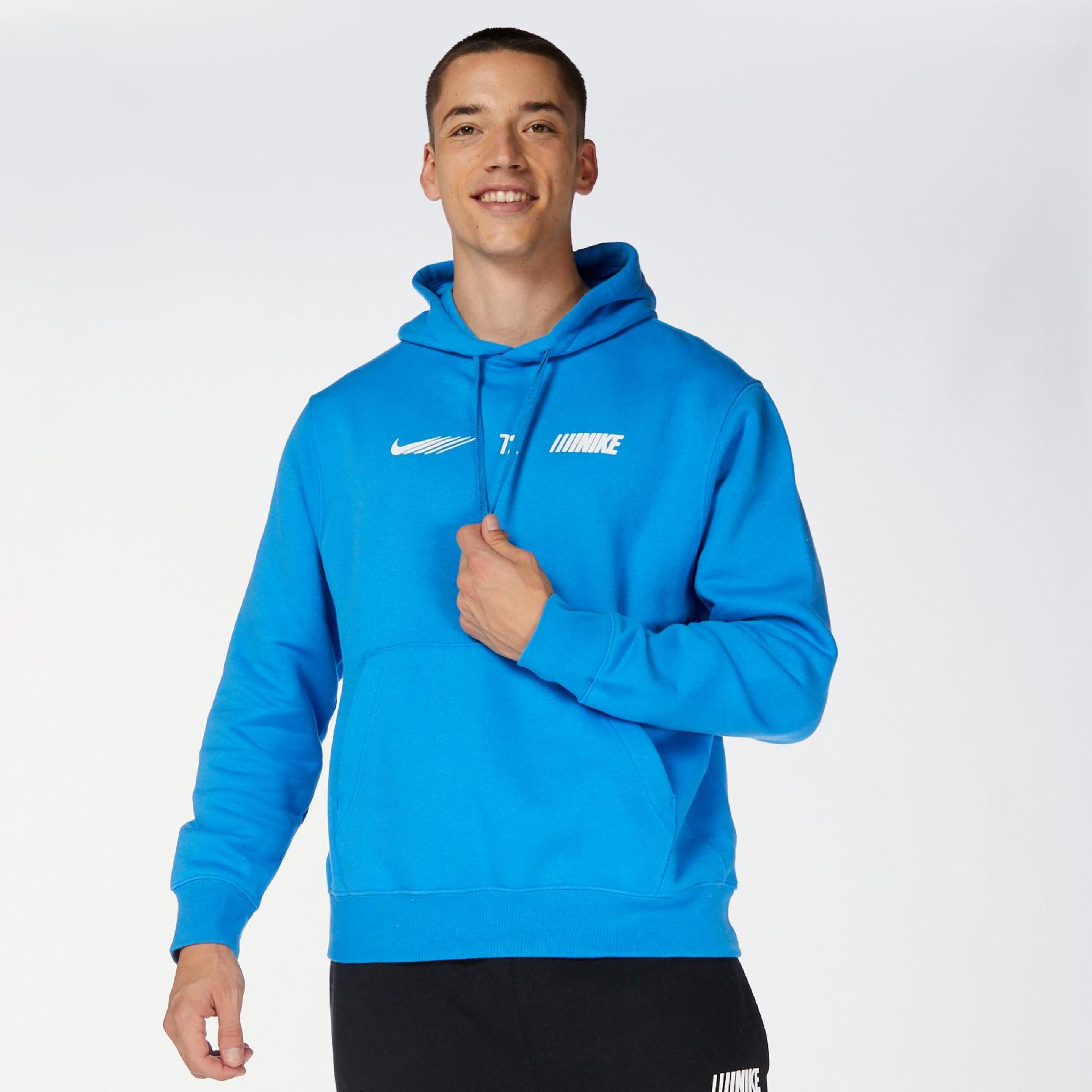 Nike 72 - azul - Sudadera Capucha Hombre