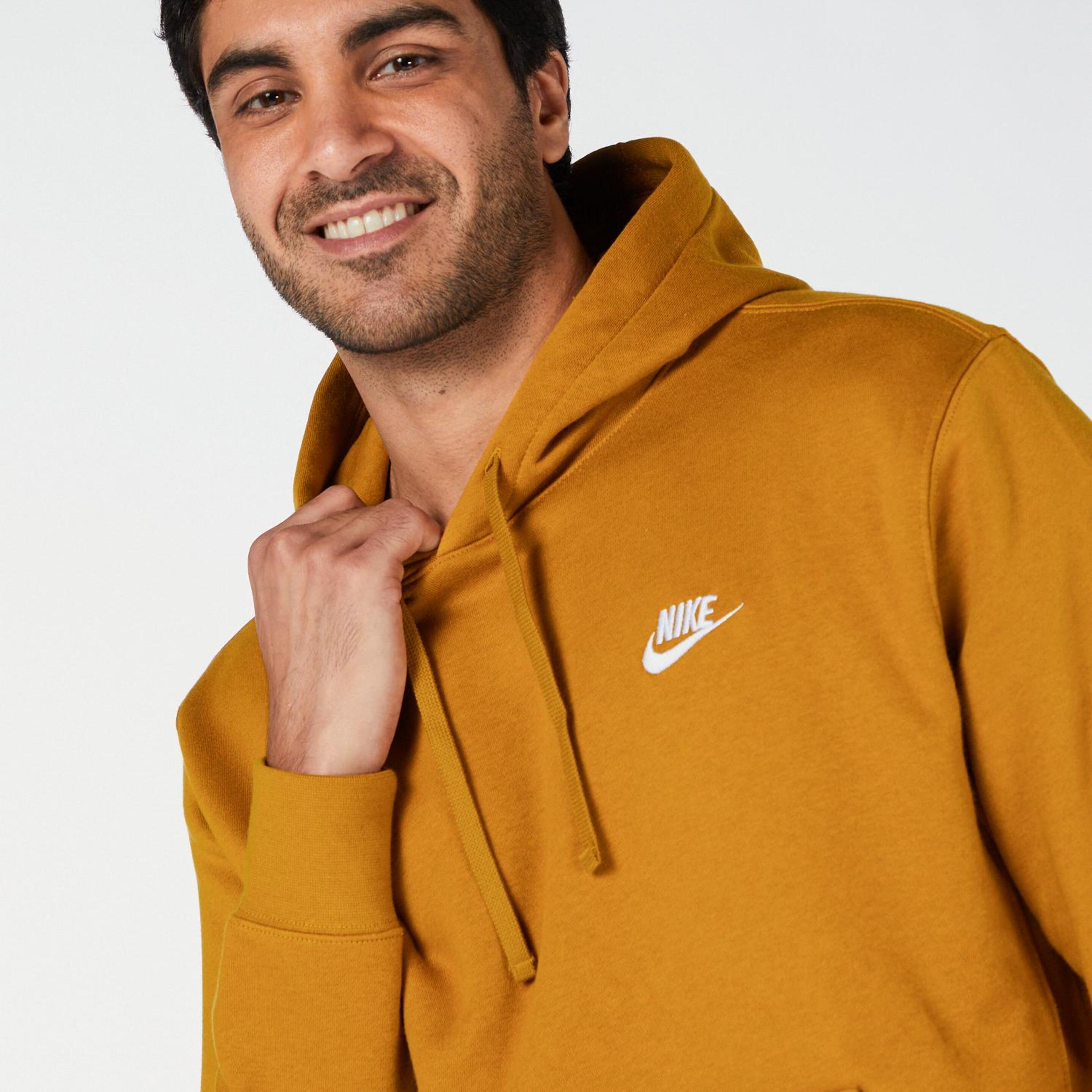 Nike Sportswear Club - Marrón - Sudadera Capucha Hombre