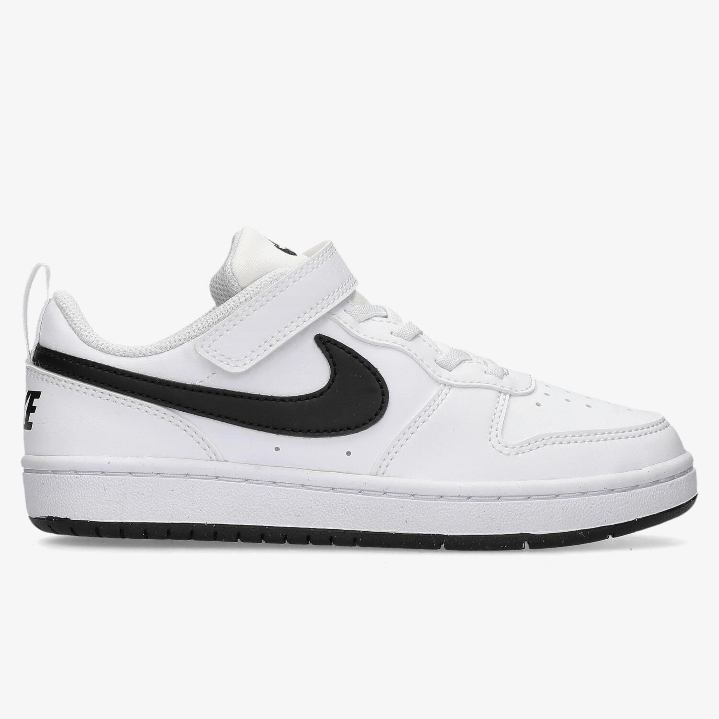Nike Court Borough Low Recraft - blanco - Zapatillas Velcro Niño
