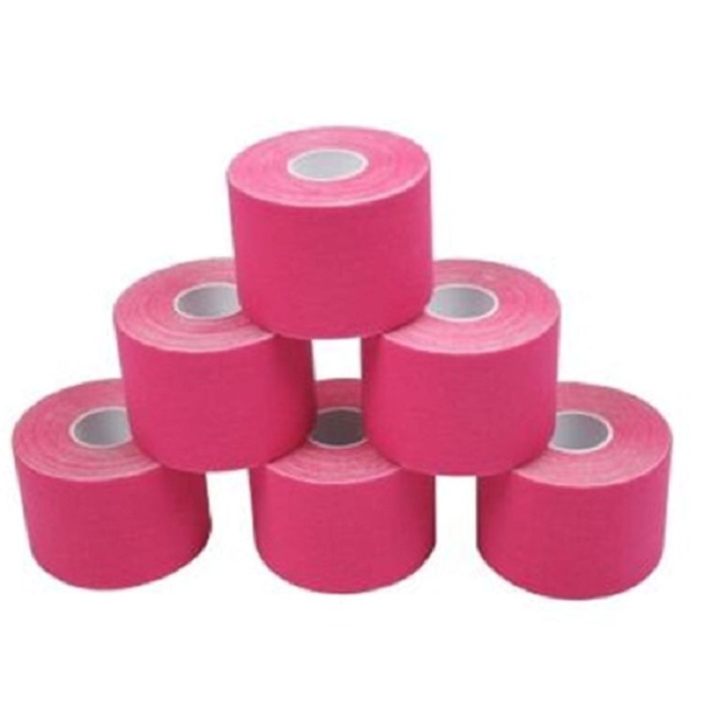 Pack Tape Kinesiologico Rosa De 5x5cm (12 Rollos)