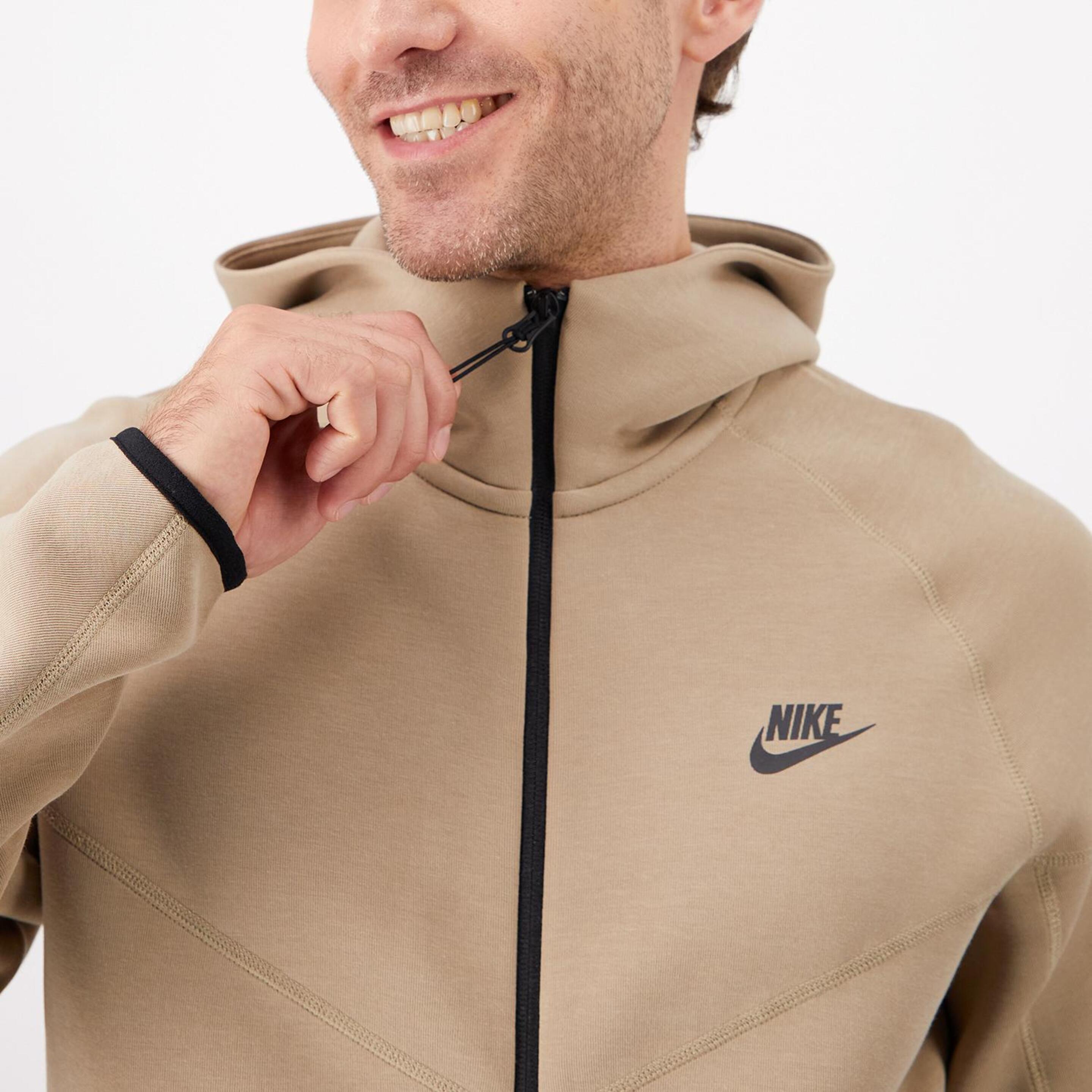 Nike Tech Fleece - Kaki - Sudadera Capucha Hombre
