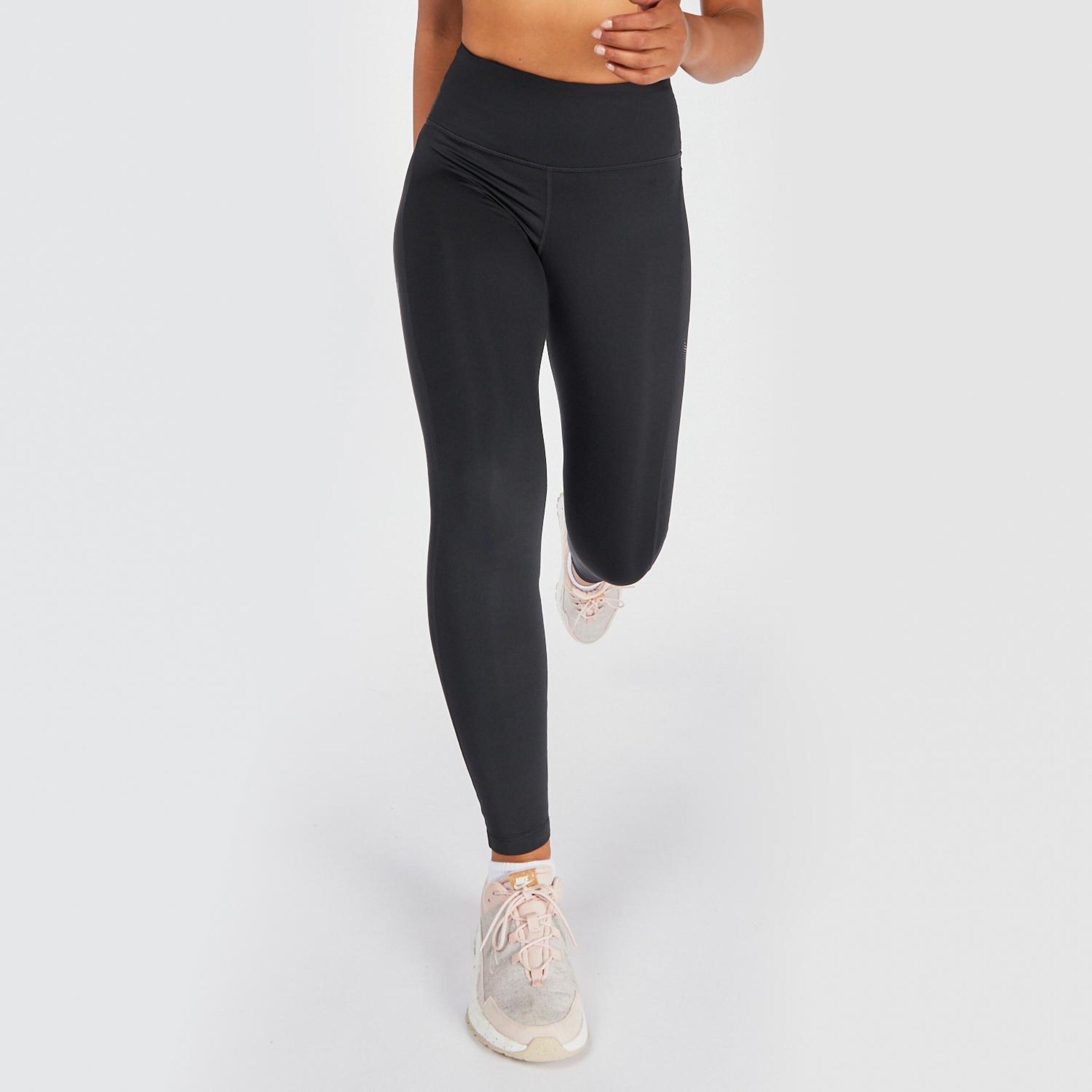 Nike Swoosh - negro - Mallas Running Mujer