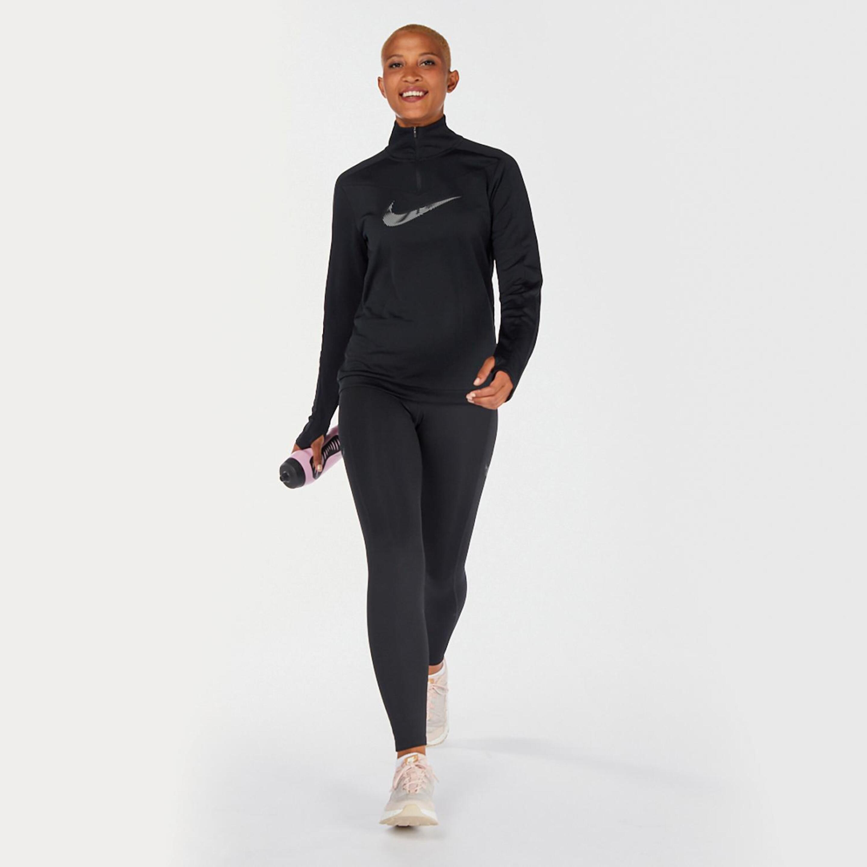 Nike Swoosh - Negro - Sudadera Térmica Mujer