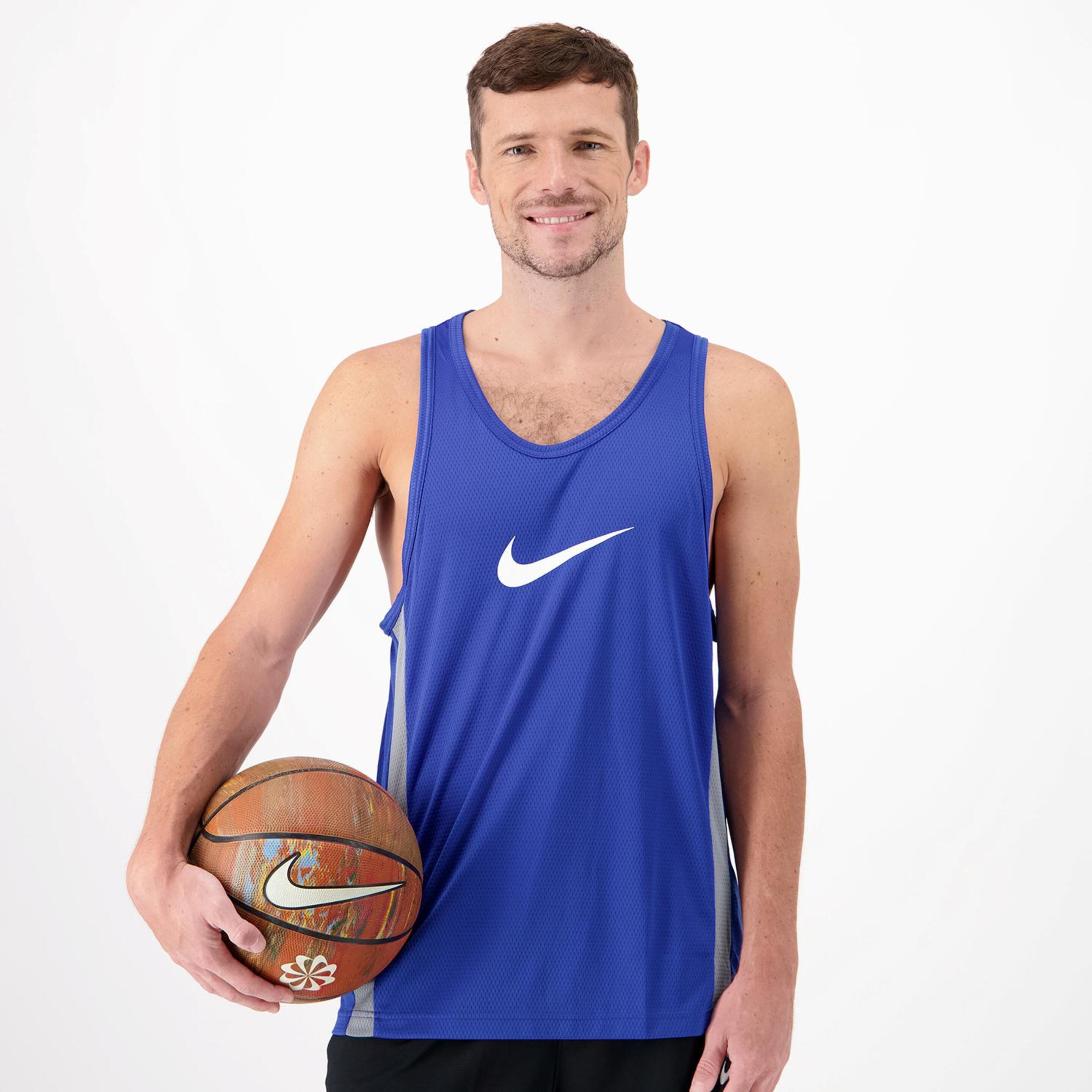 Nike Icon - azul - Camiseta Baloncesto Hombre