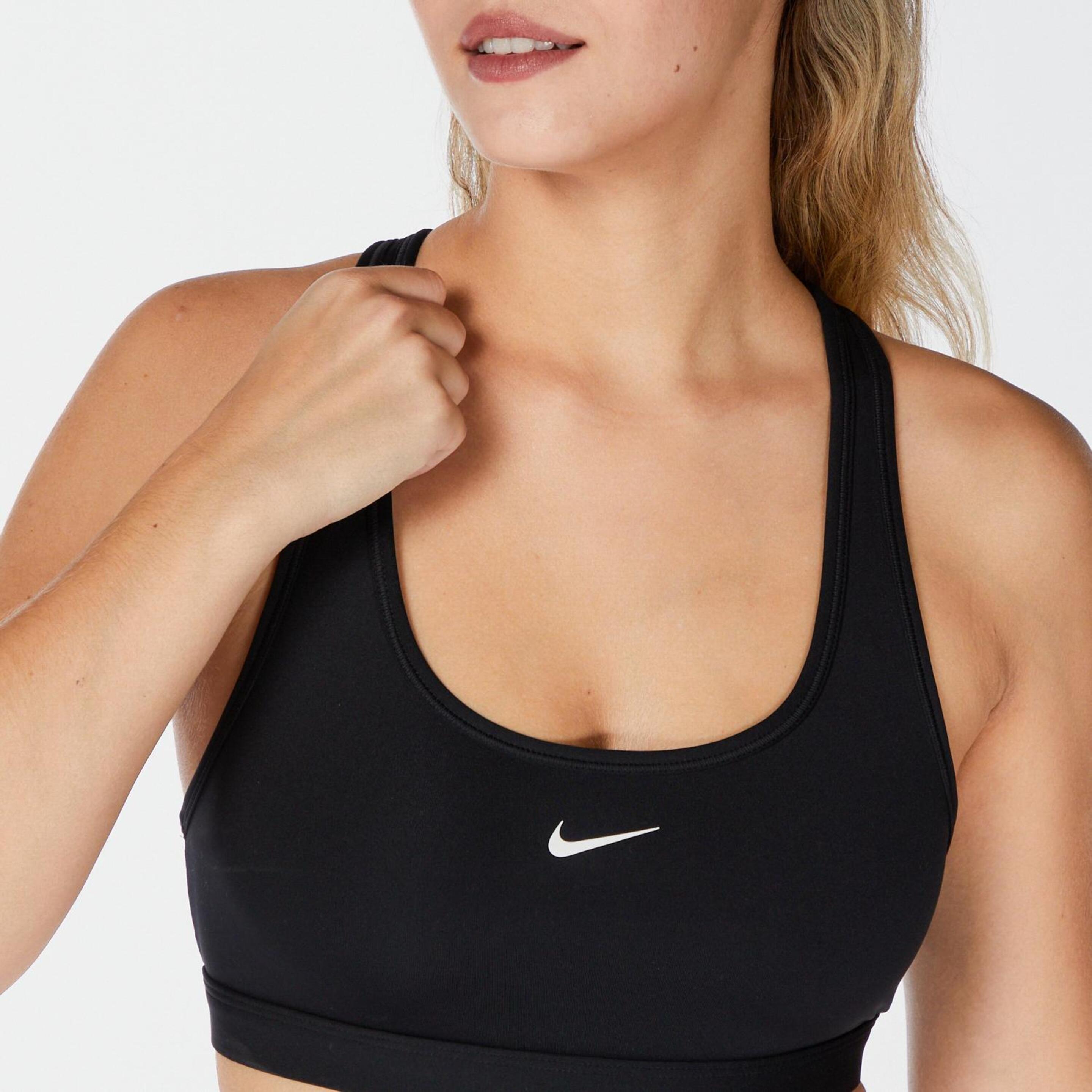 Nike Swoosh - Negro - Top Deportivo Mujer