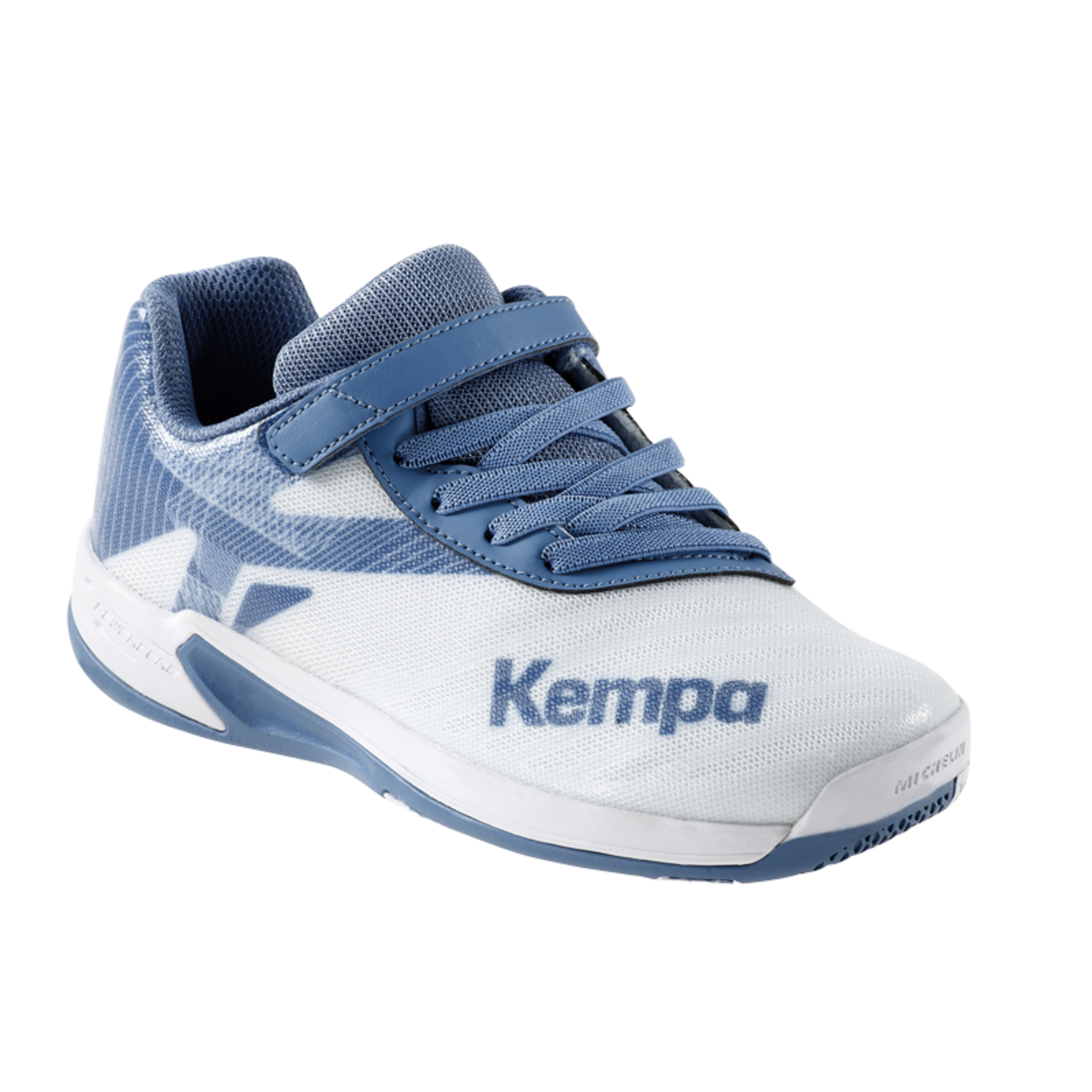 Zapatilla De Balonmano Wing 2.0 Junior Blanco/azul Acero Kempa