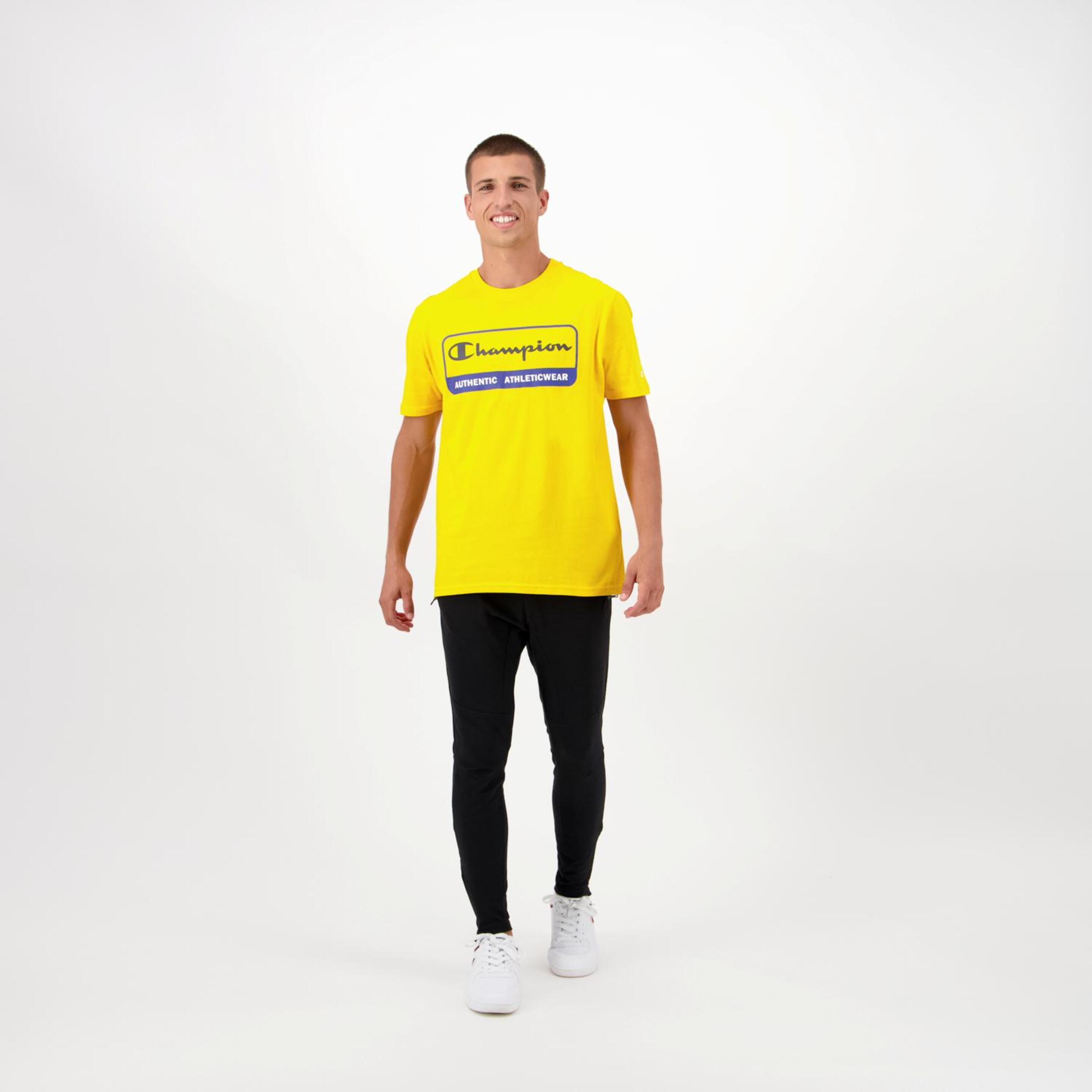 Champion Box - Amarillo - Camiseta Hombre