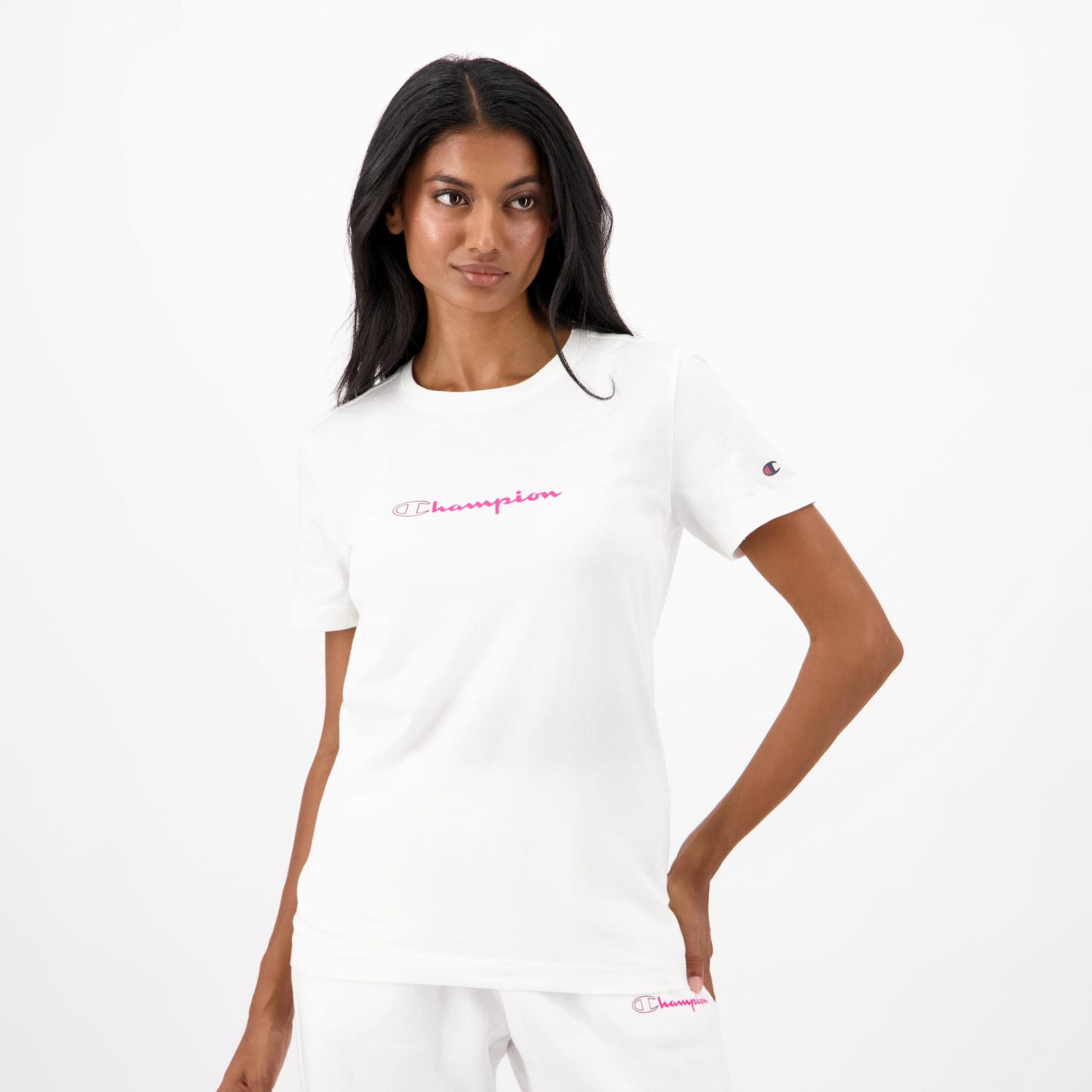 Camiseta Champion - blanco - Camiseta Mujer