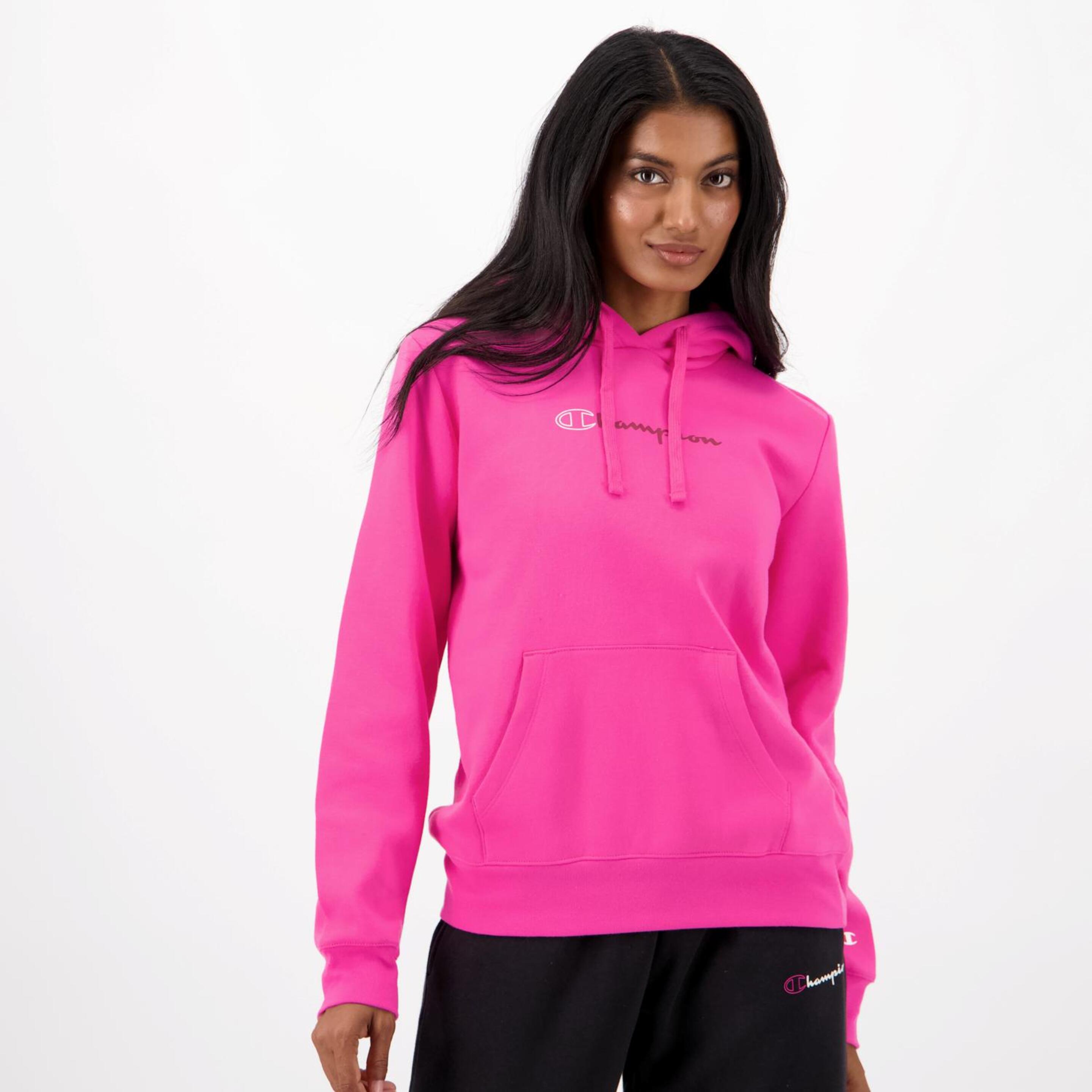 Sweatshirt Champion - rosa - Sweatshirt Capuz Mulher