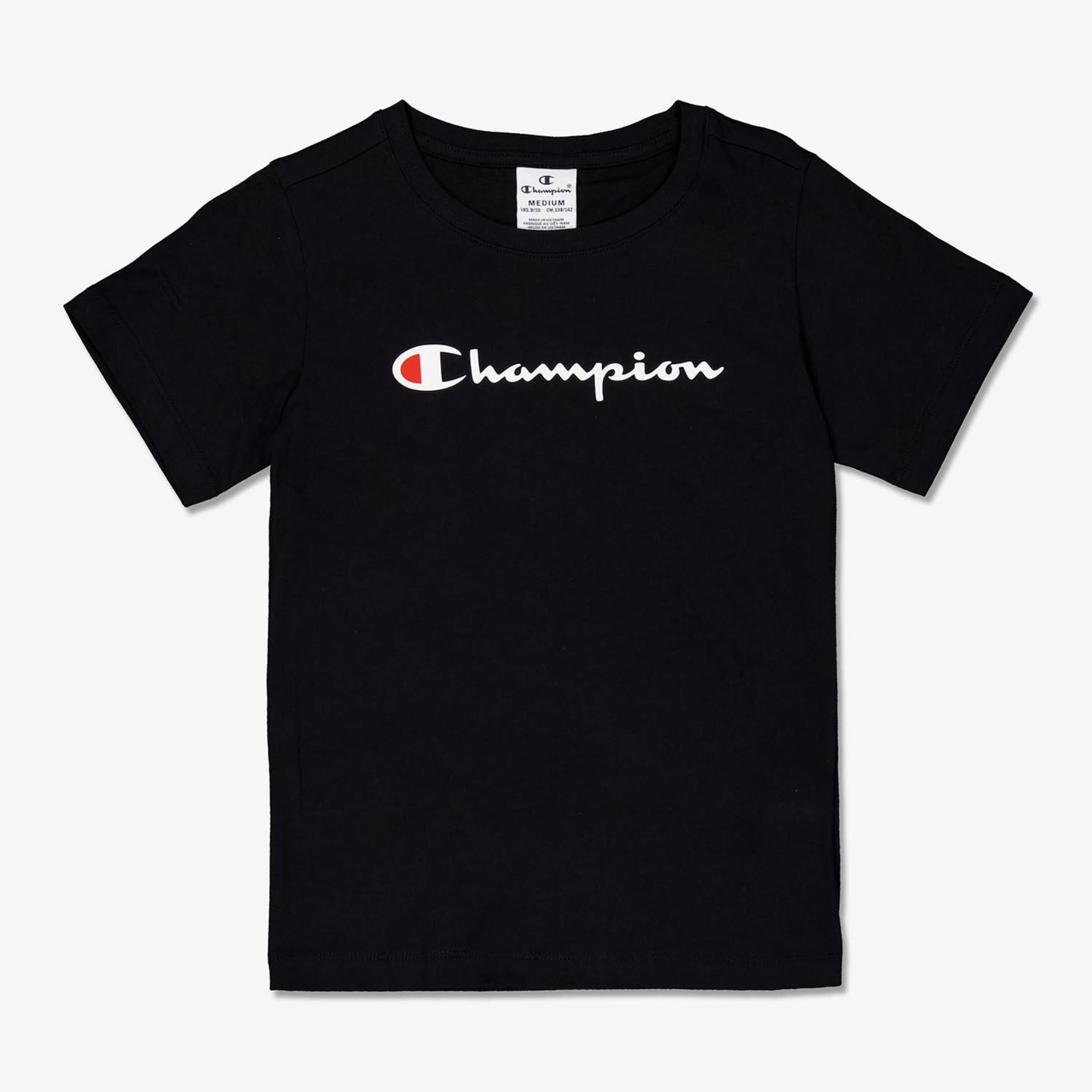 Camiseta Champion - negro - Camiseta Niña