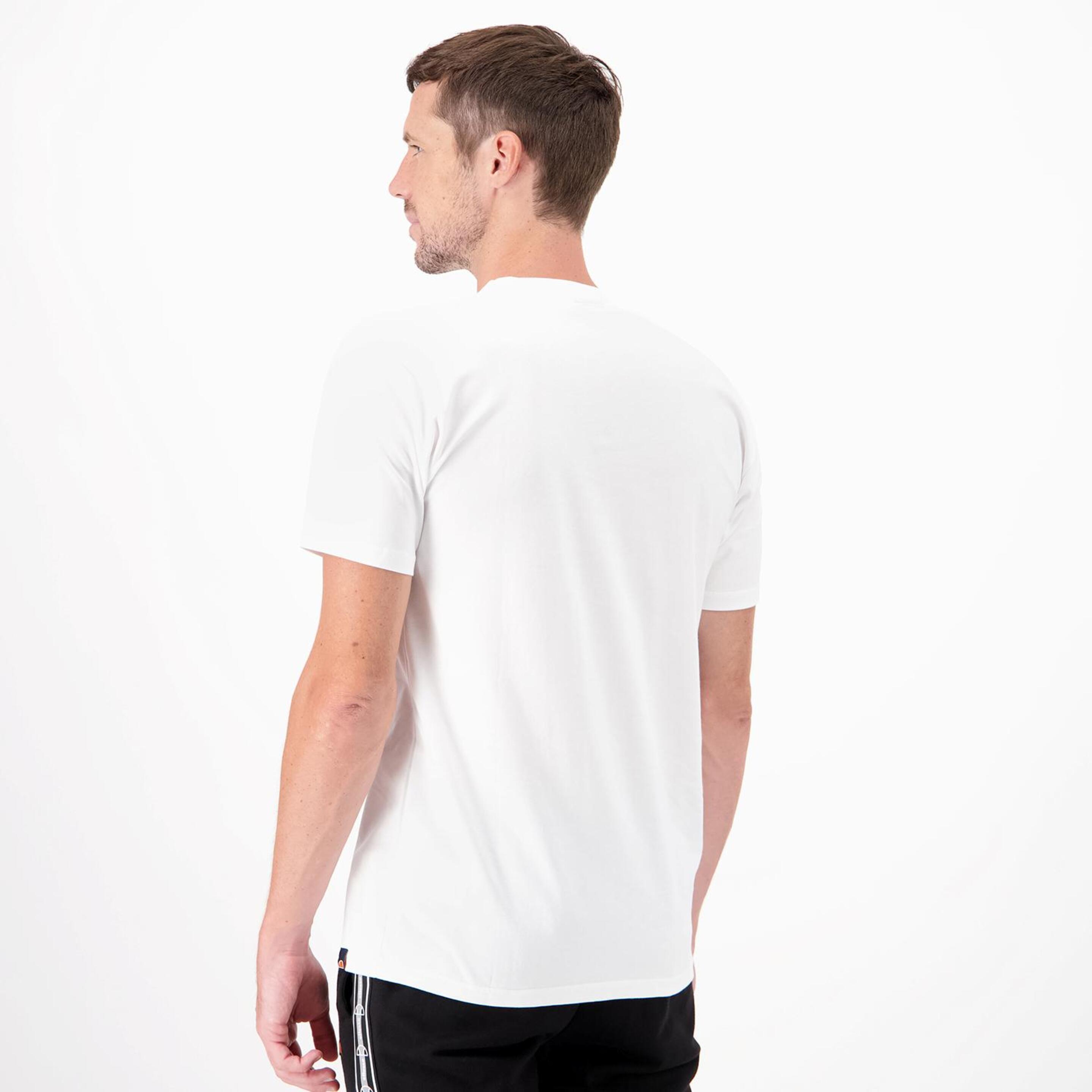 Ellesse Retro - Blanco - Camiseta Hombre