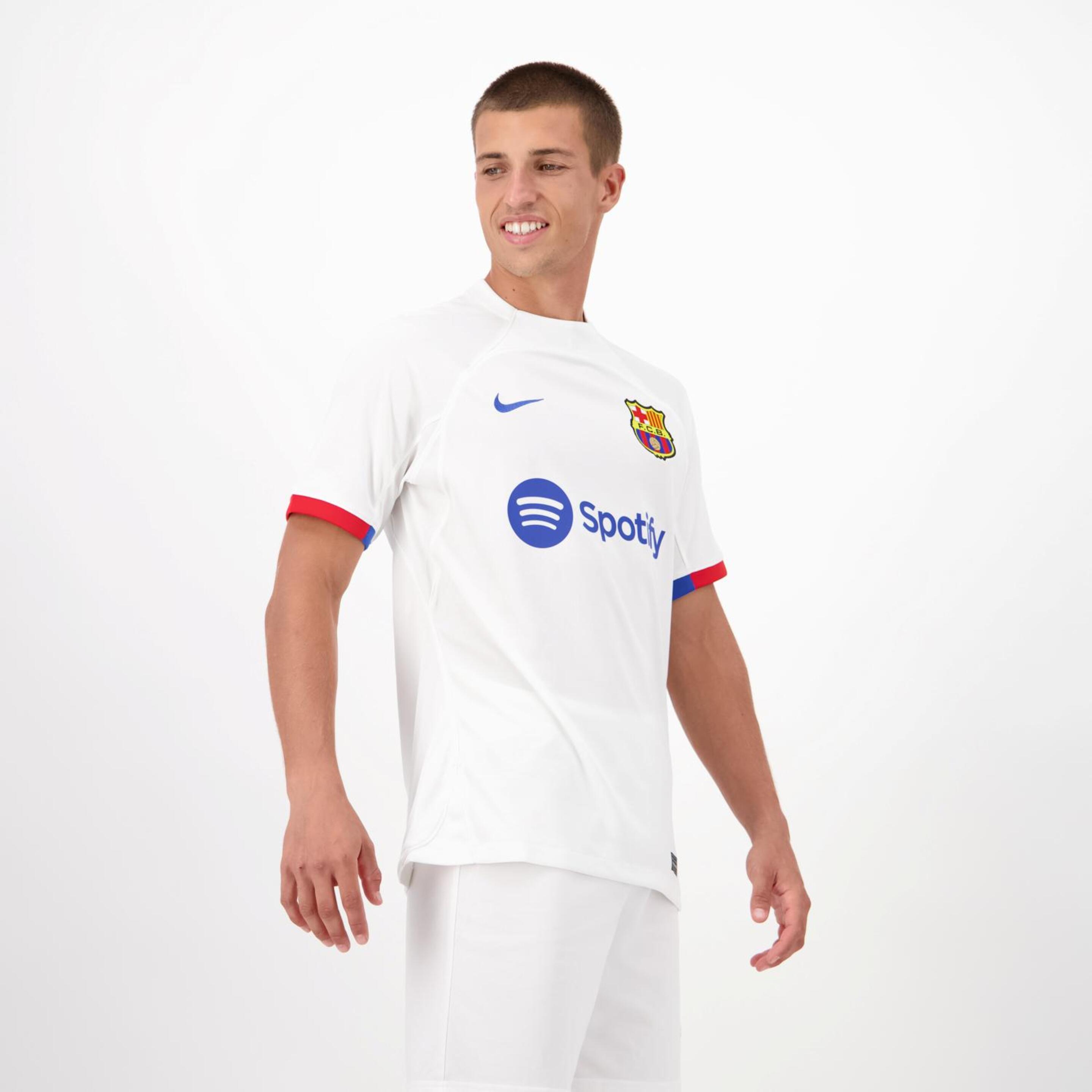Barcelona 2ª Equipación 23/24 - Blanco - Camiseta Fútbol Hombre