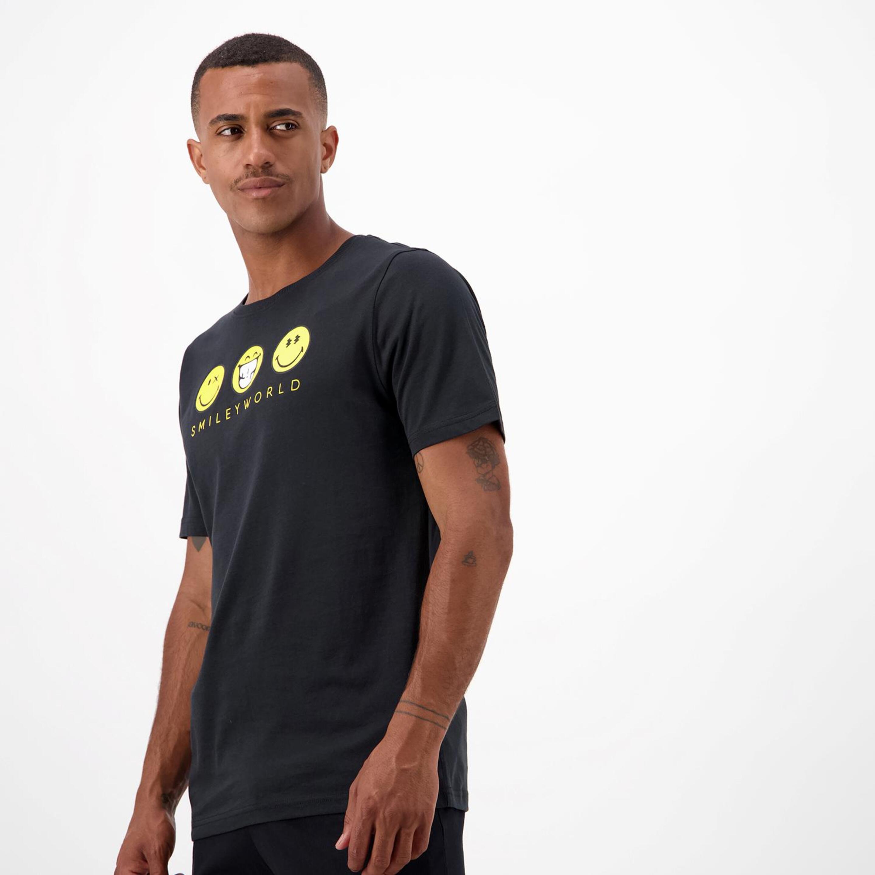 T-shirt Smileyworld® - Preto - T-shirt Homem | Sport Zone