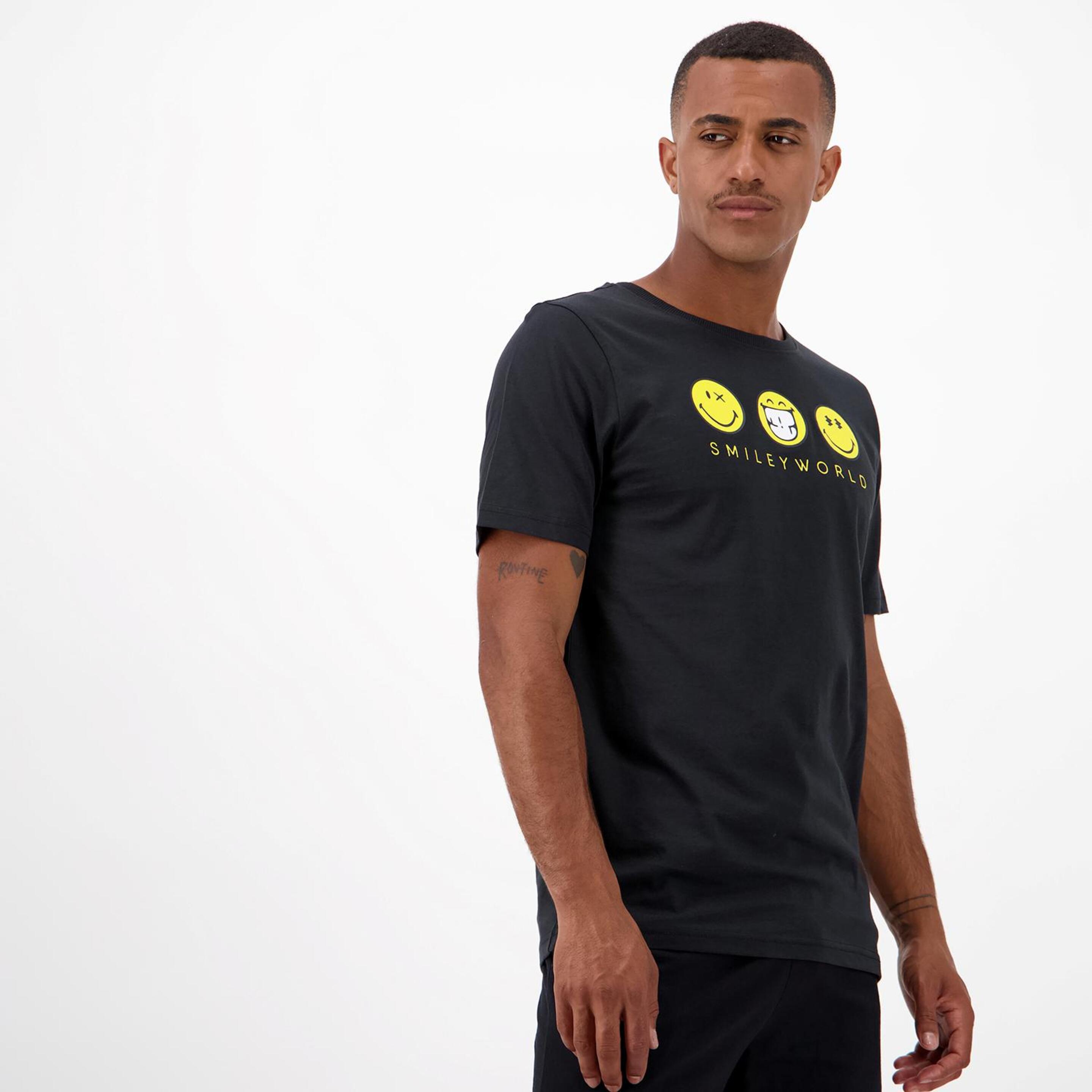 T-shirt Smileyworld® - Preto - T-shirt Homem | Sport Zone
