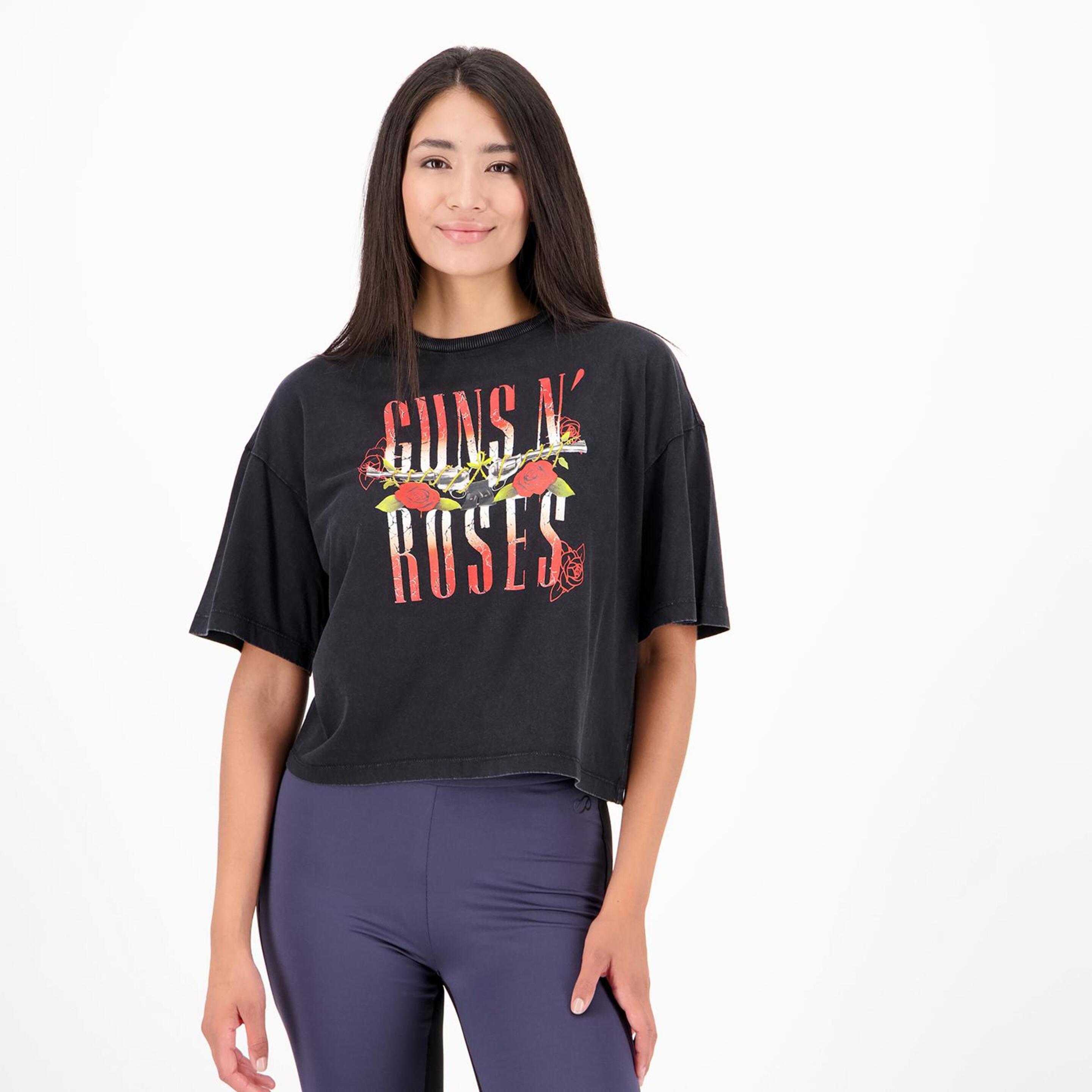 Camiseta Guns&roses - negro - Camiseta Mujer