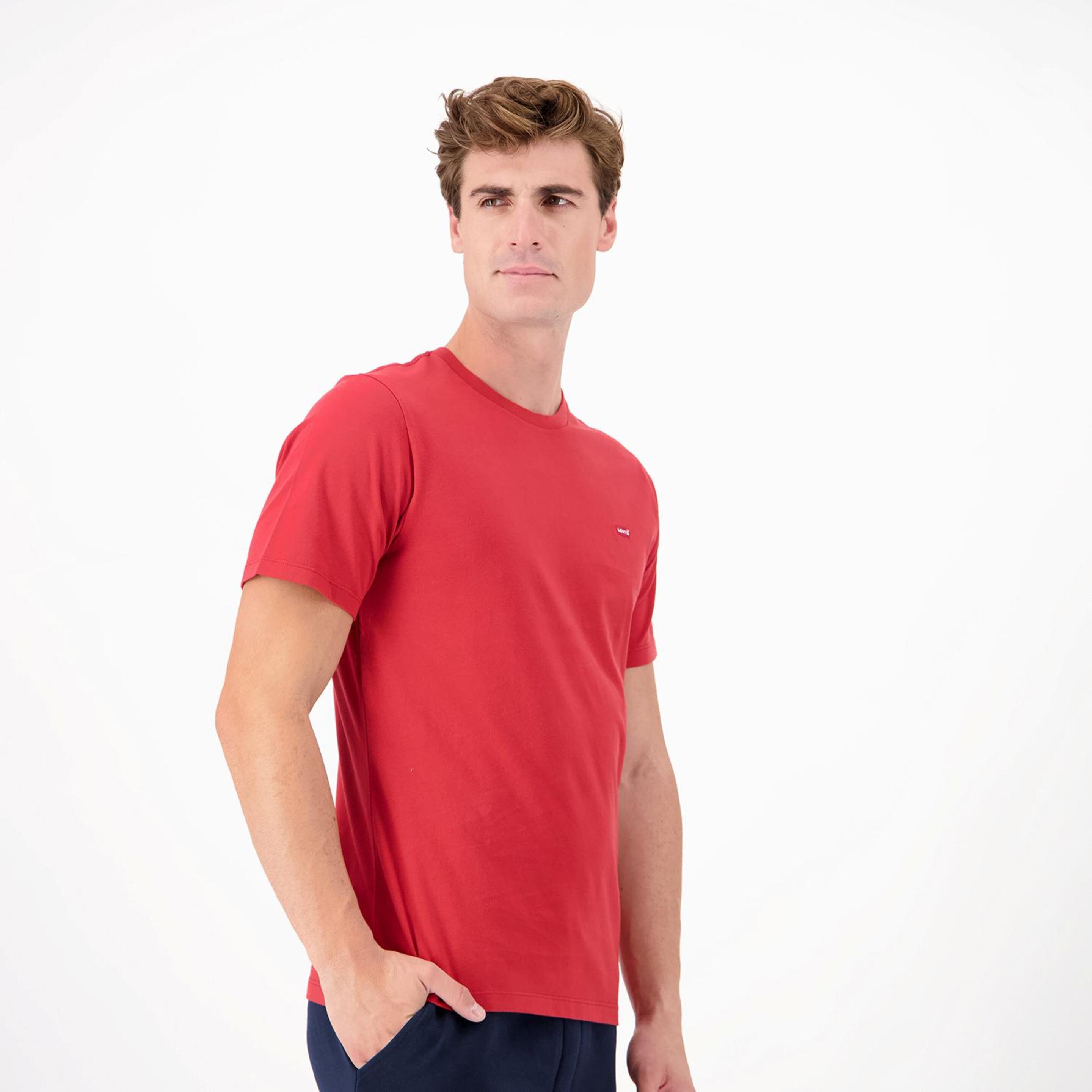Levi's Original - Rojo - Camiseta Hombre
