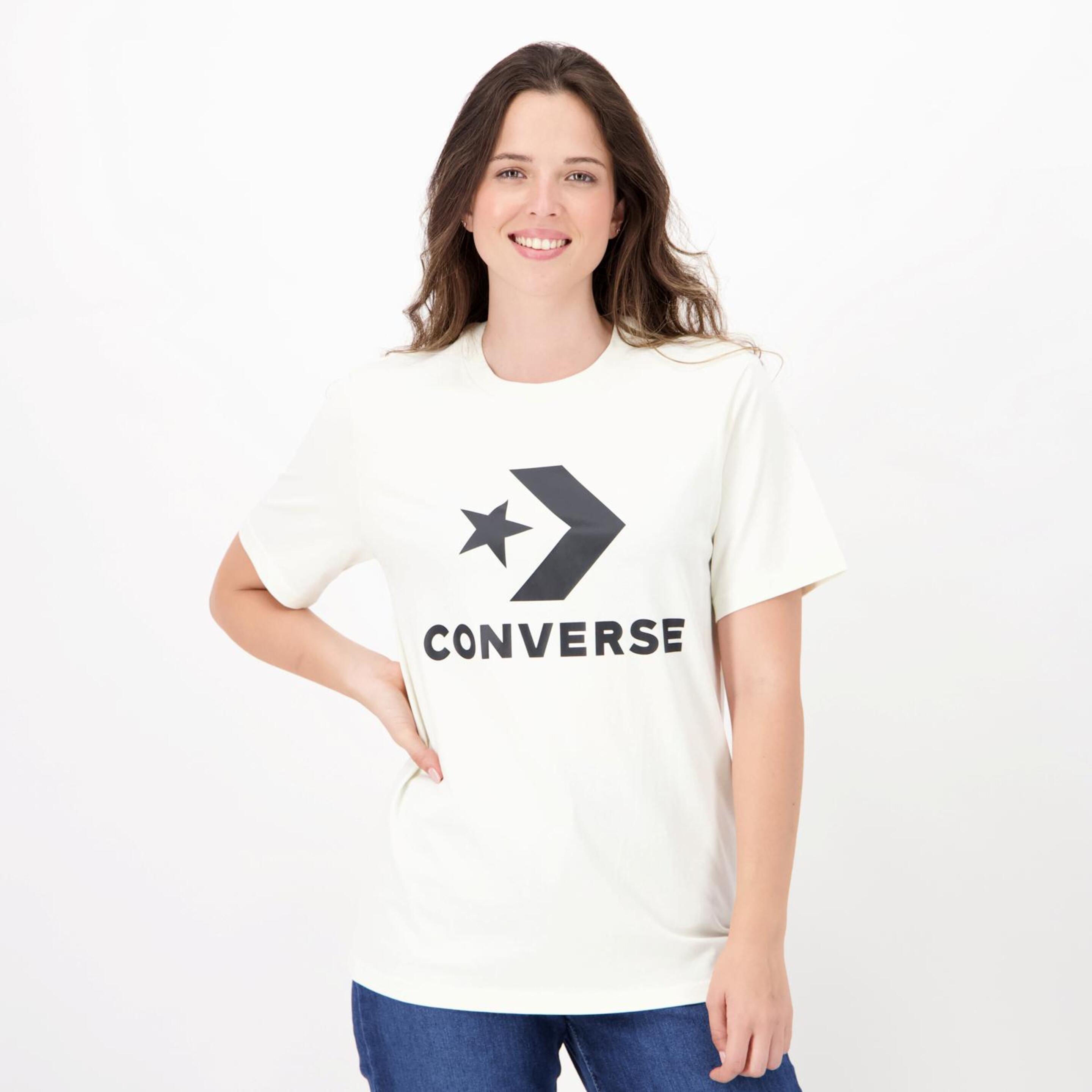 Converse Star Chevron - blanco - T-shirt Mulher