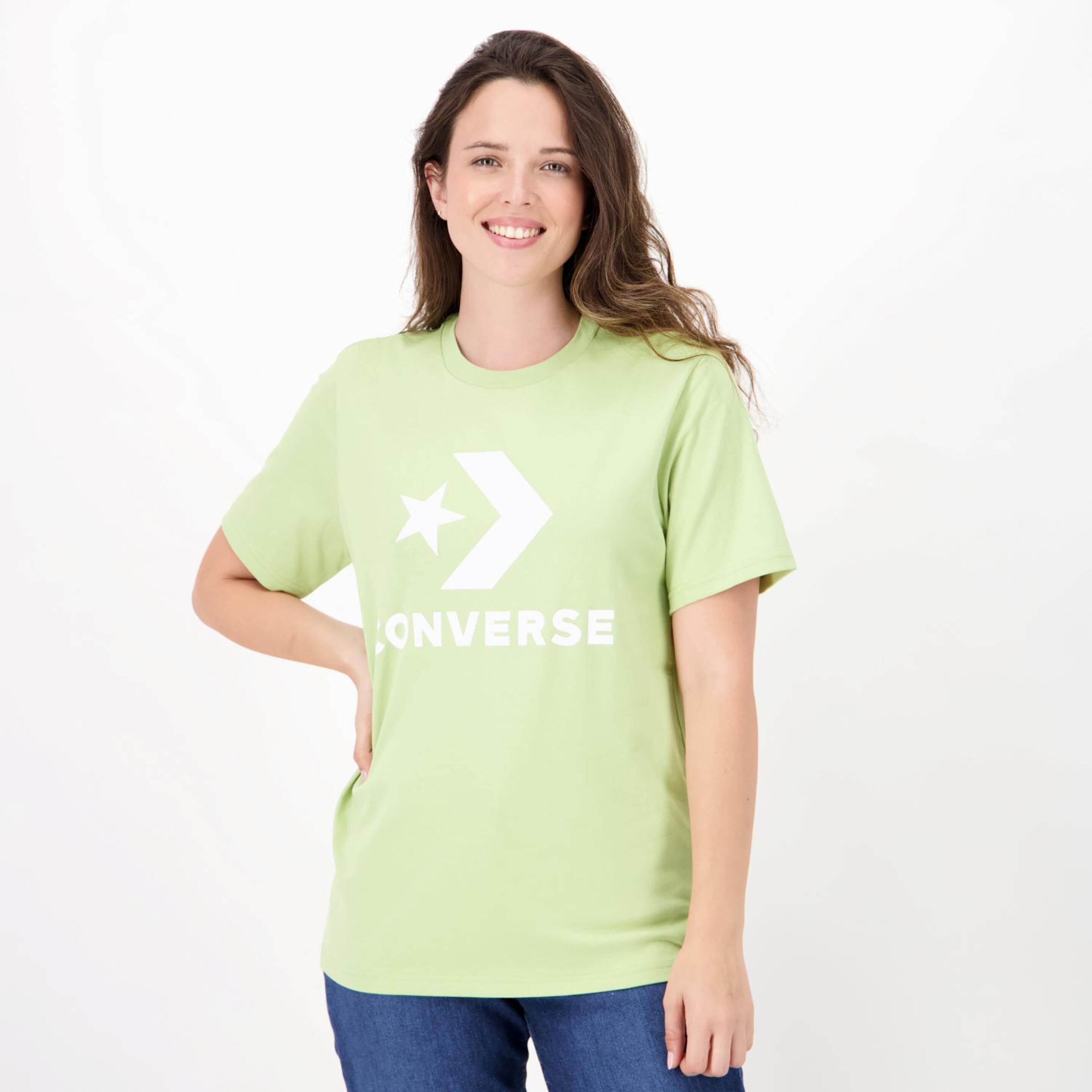 Converse Star Chevron - verde - T-shirt Mulher