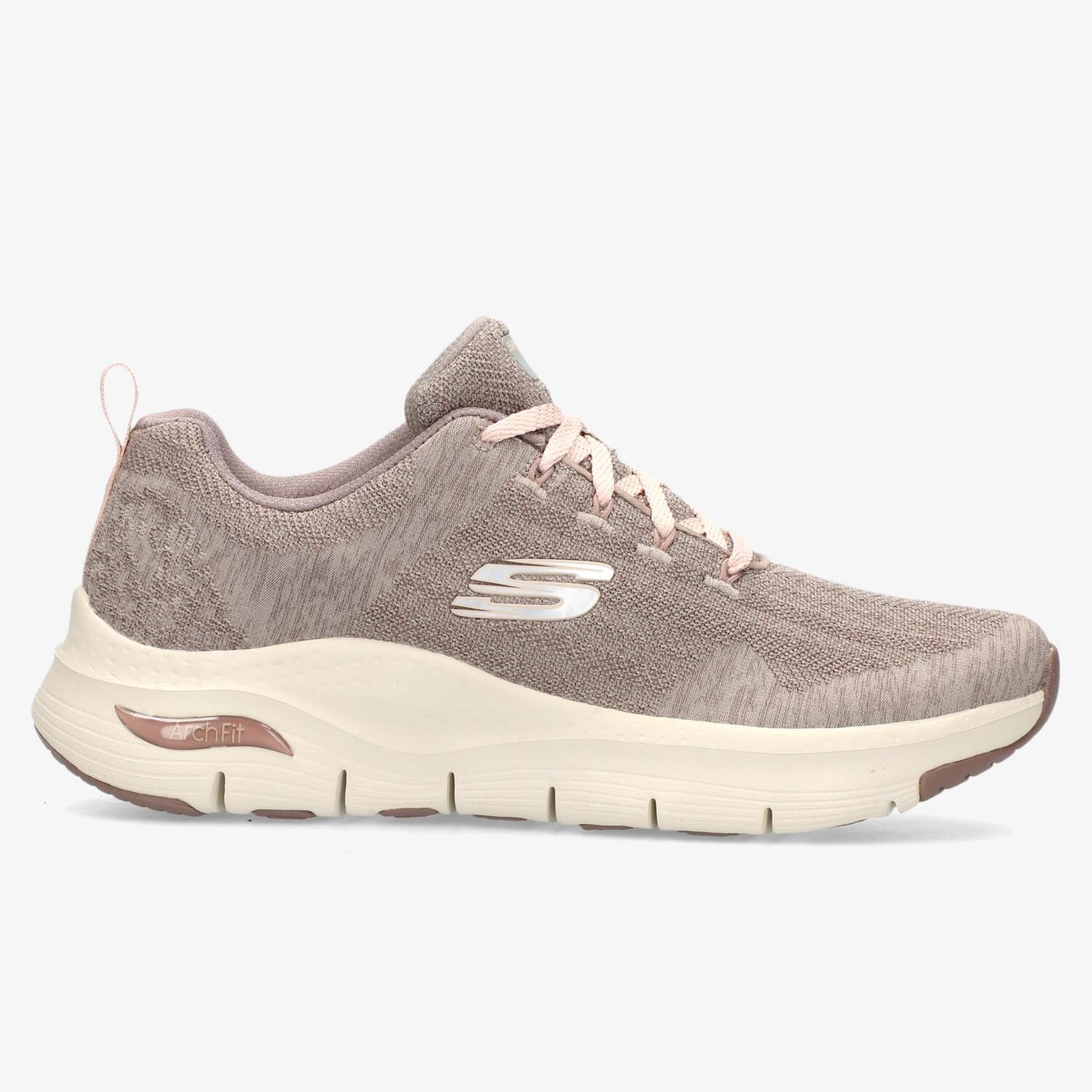 Skechers Arch Fit - marron - Sapatilhas Running Mulher
