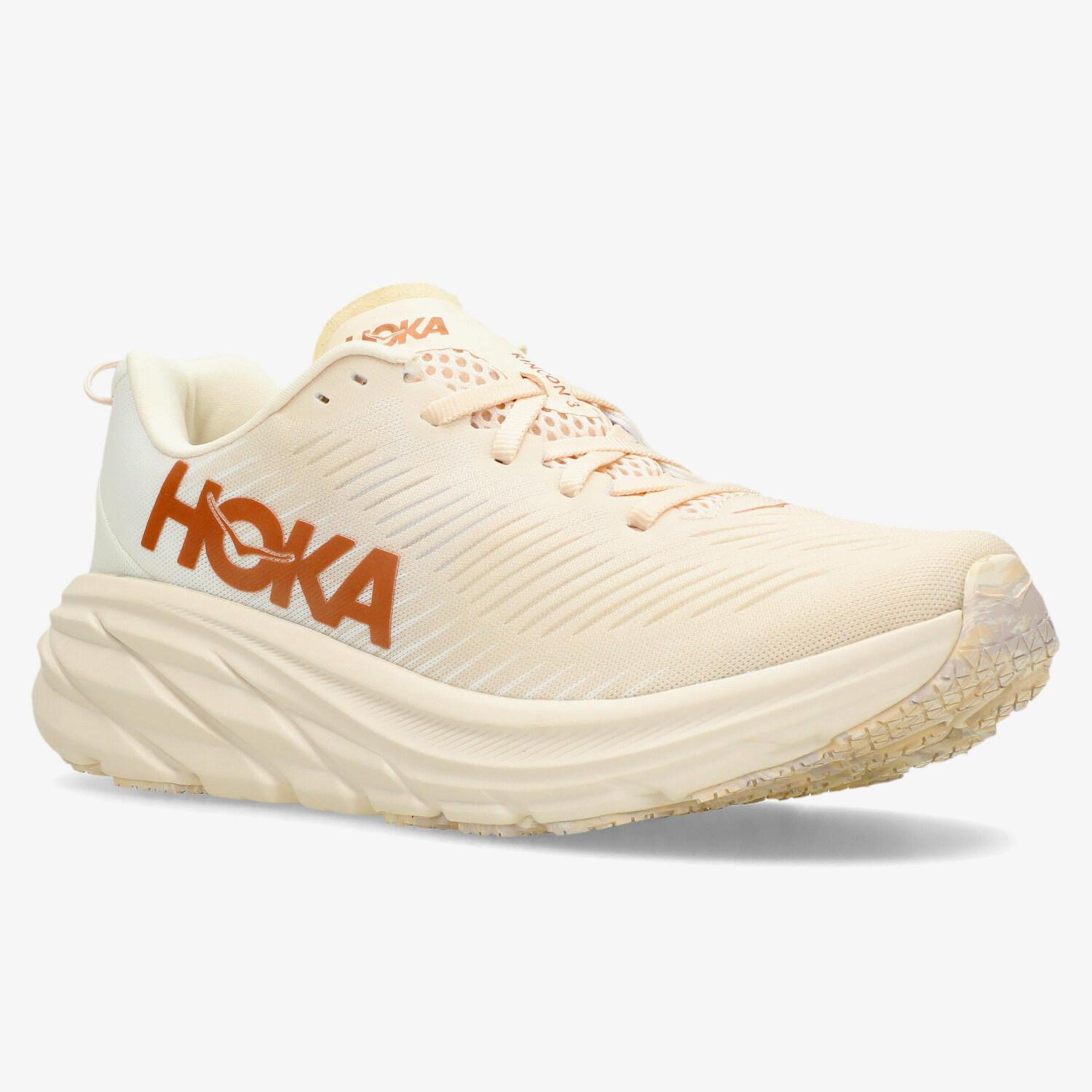 Hoka Rincon 3 - Beige - Zapatillas Running Mujer