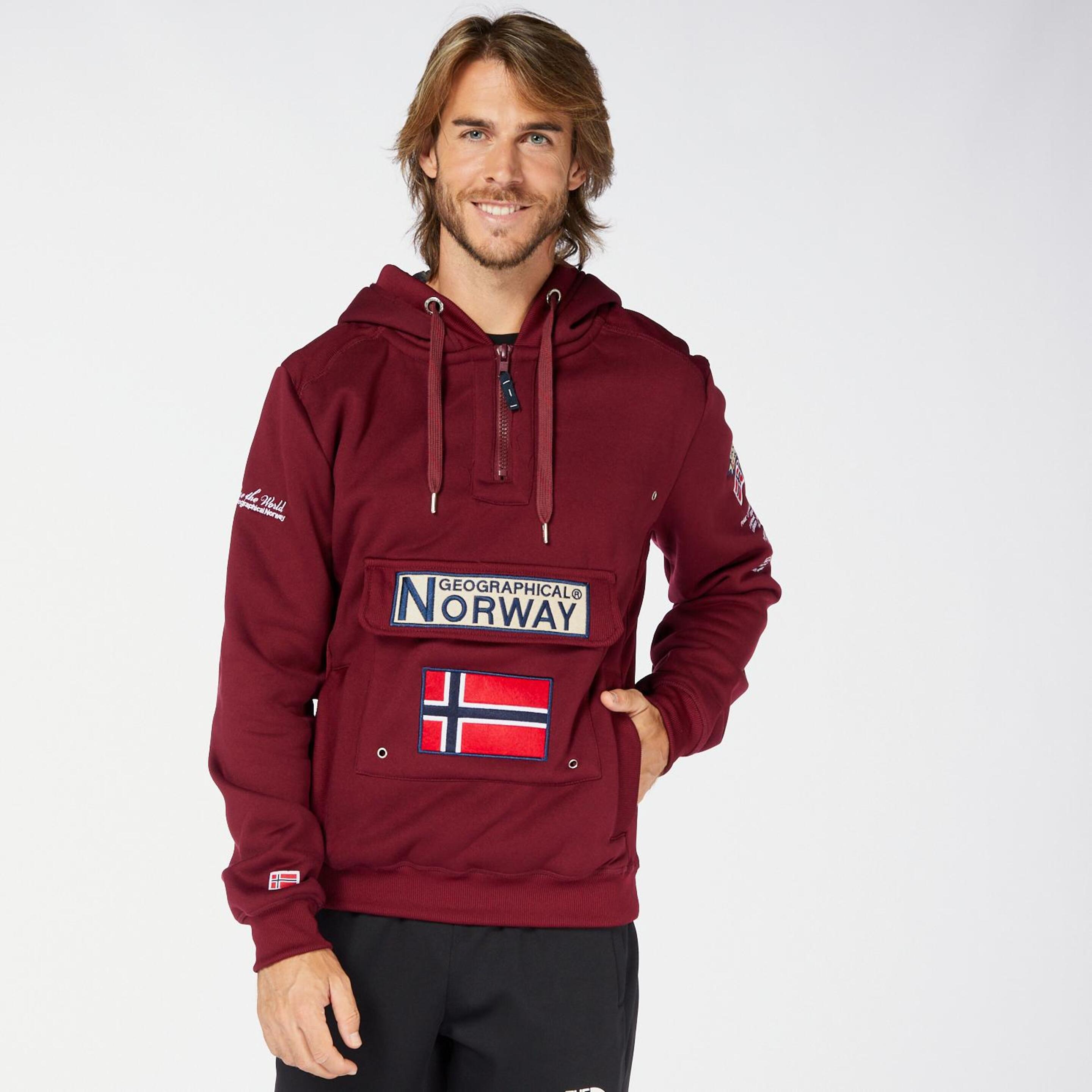 Geographical Norway Gymclass - rojo - Sweatshirt Montanha Homem