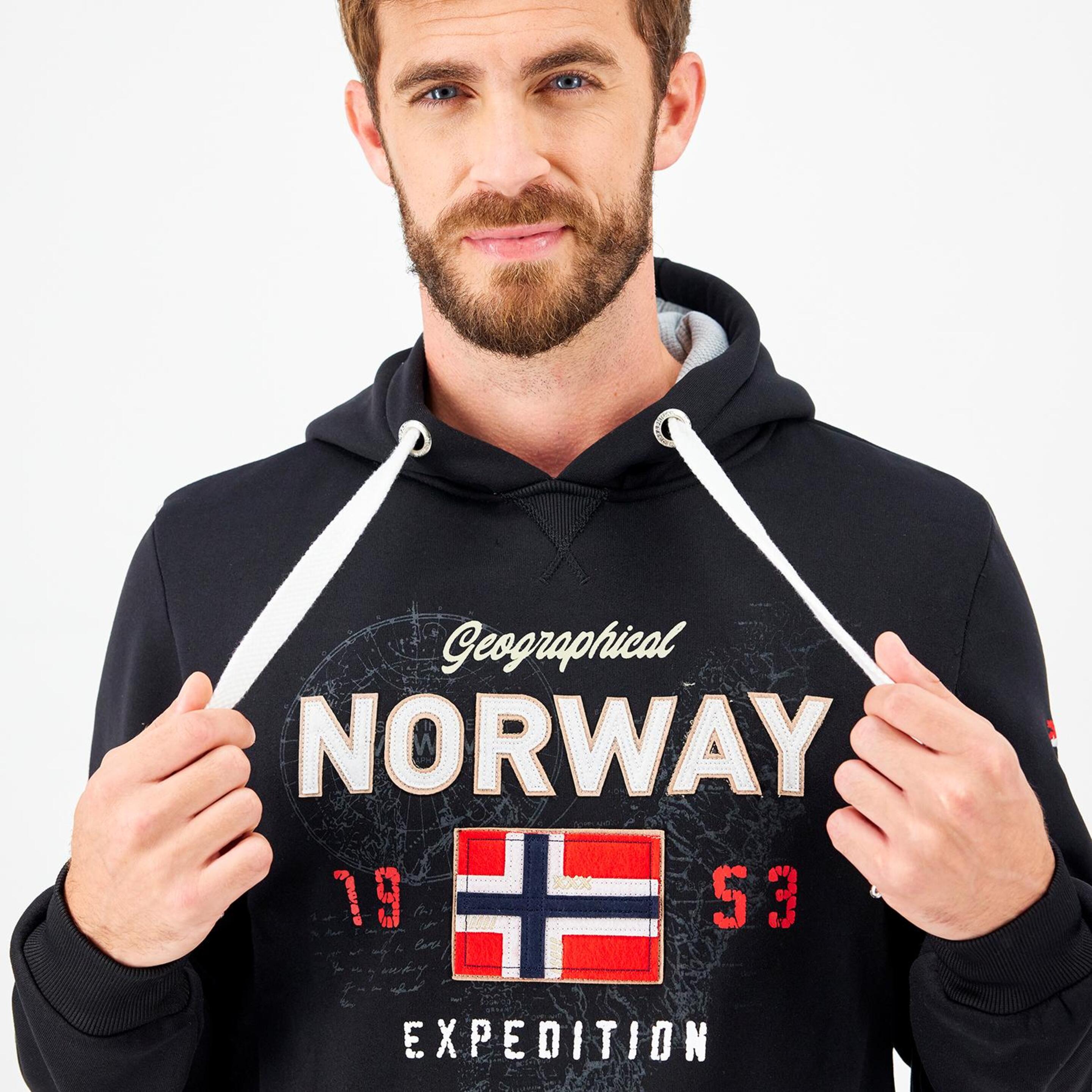 Geographical Norway Guitre - Preto - Sweatshirt Montanha Homem | Sport Zone