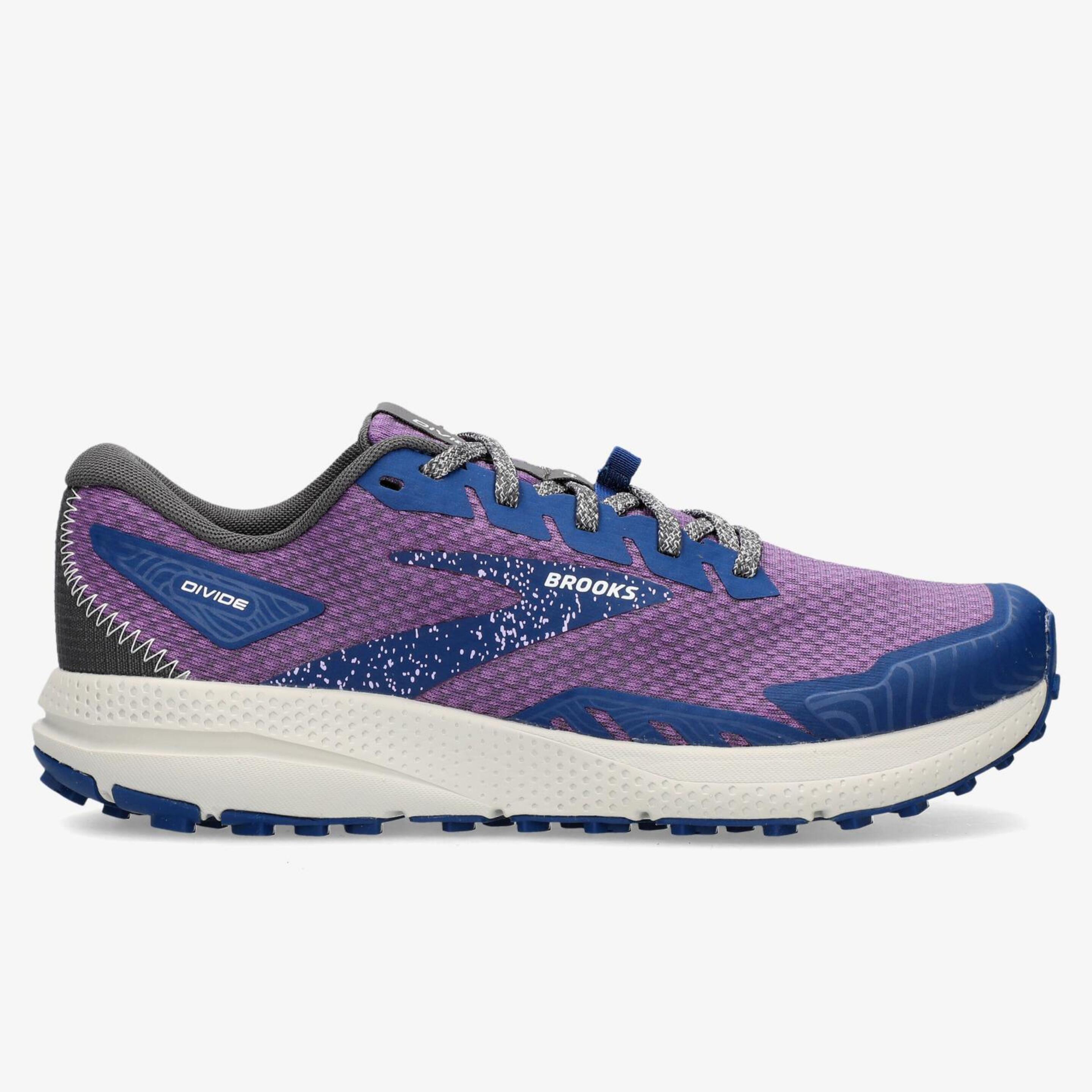 Brooks Divide 4 - Granate - Zapatillas Trail Mujer