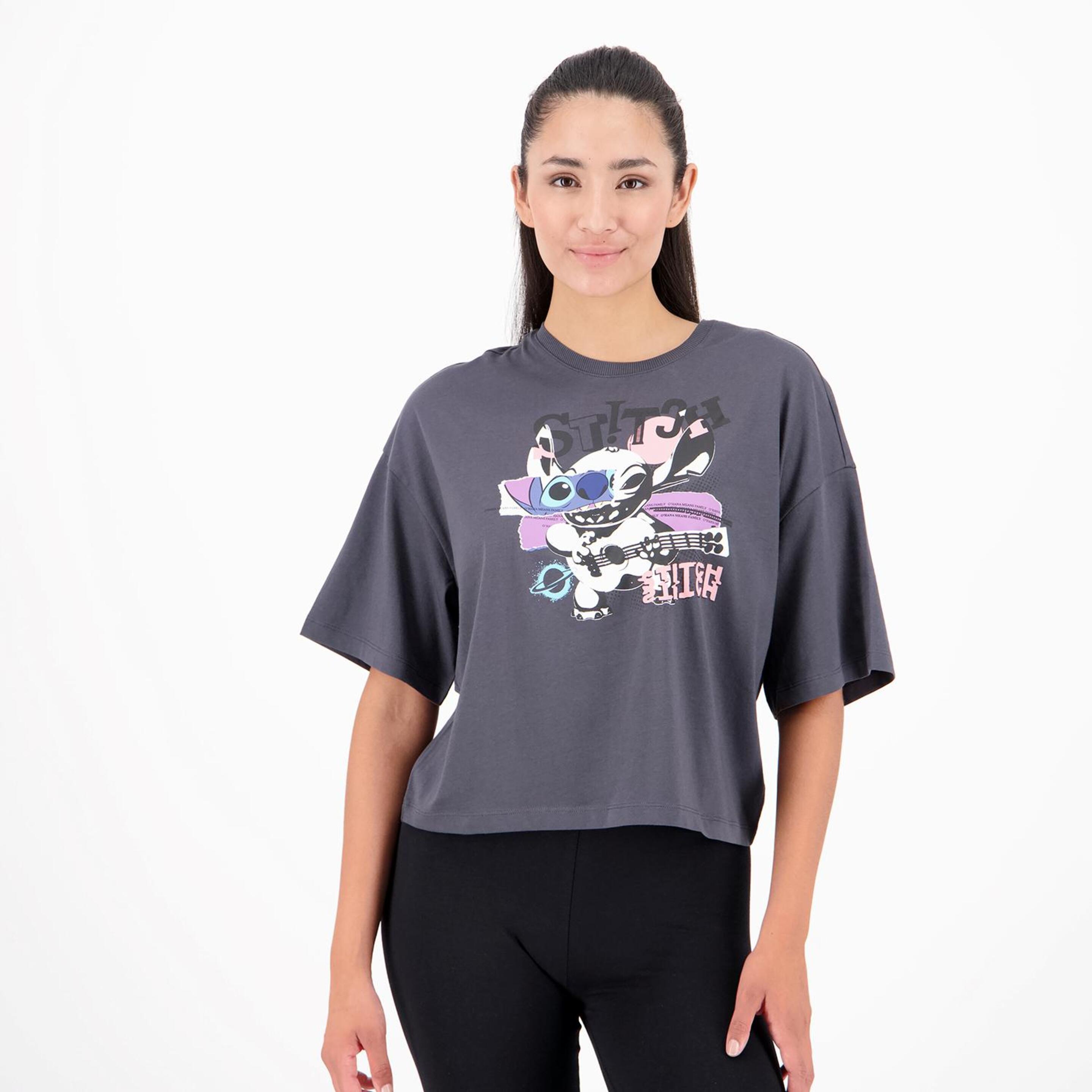 Camiseta Stitch - gris - Camiseta Mujer Disney