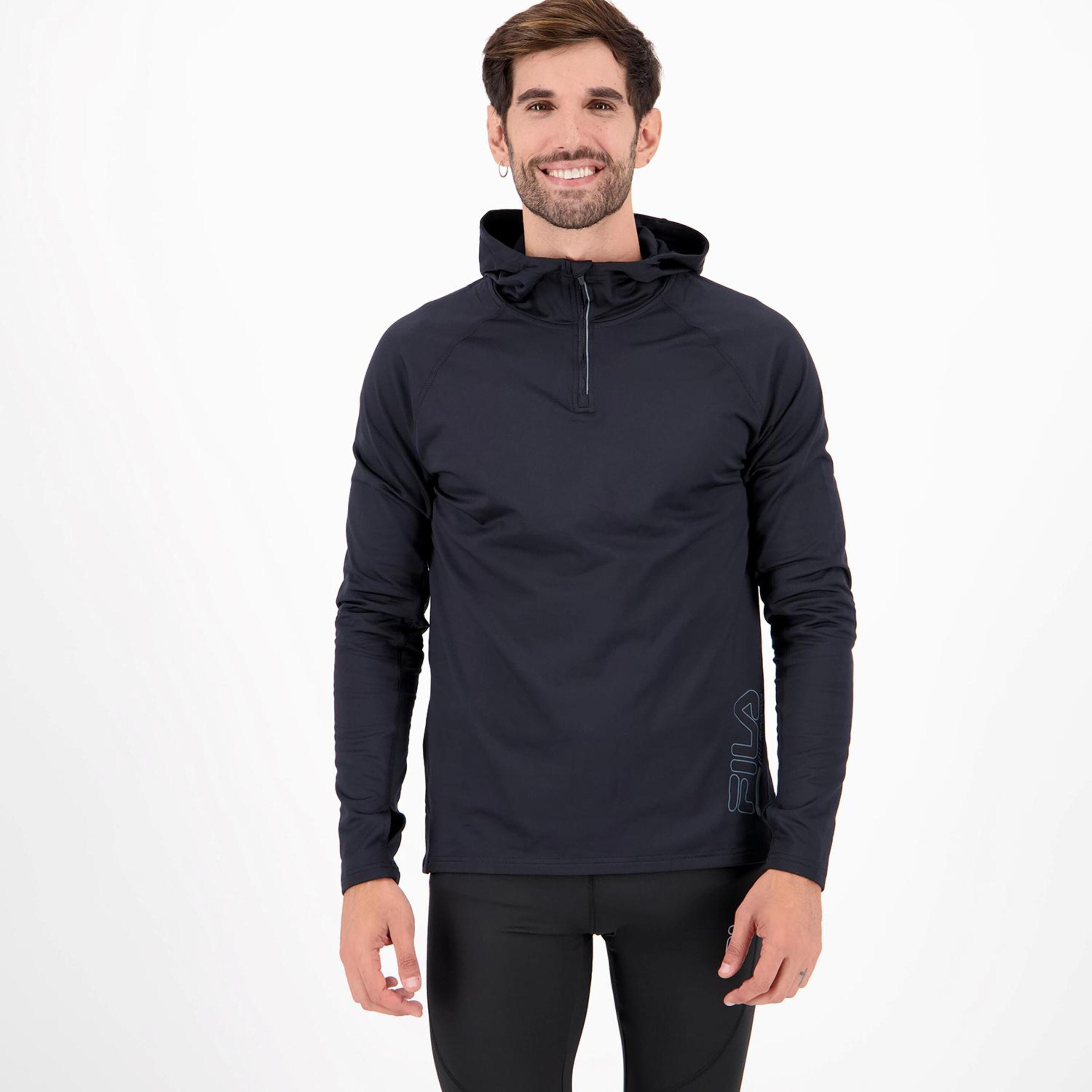 Fila Basic - negro - Sweatshirt Running Homem