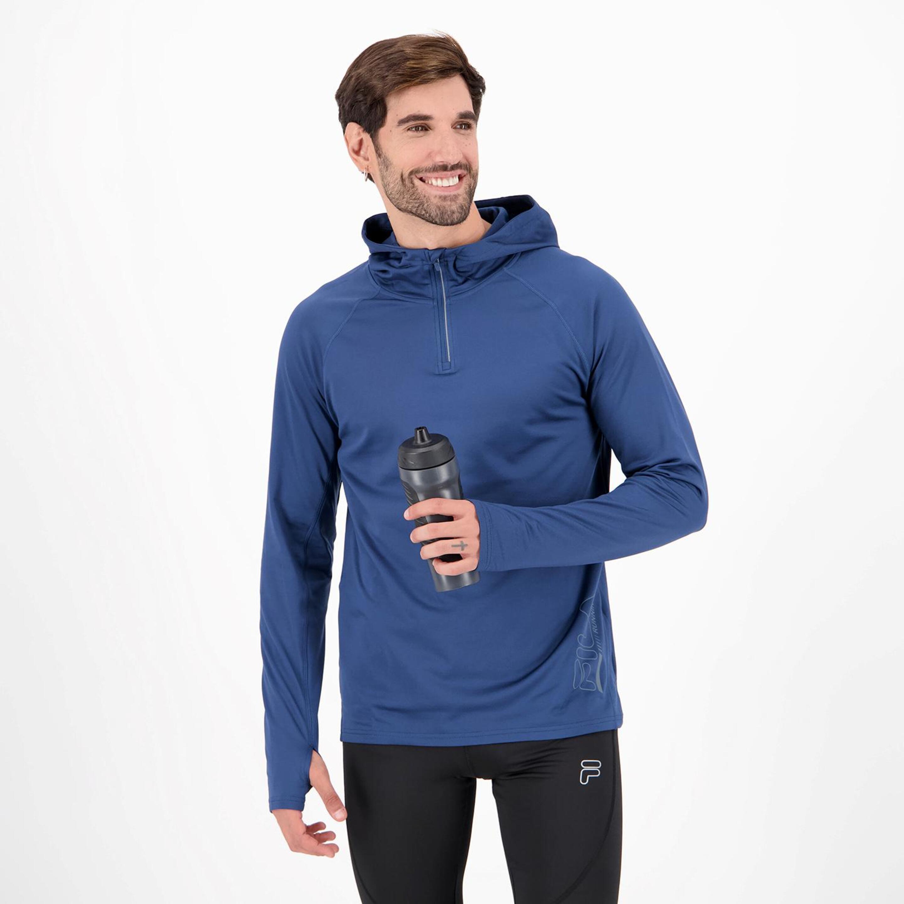 Fila Basic - azul - Sweatshirt Running Homem