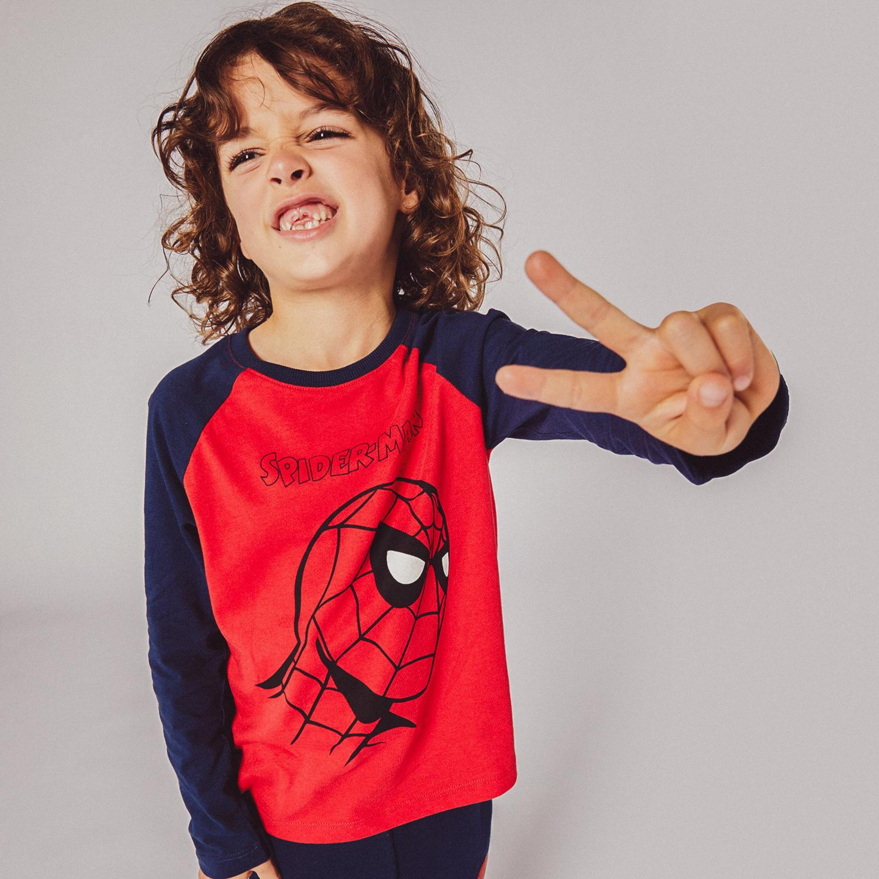 Camiseta Spiderman - rojo - Camiseta Manga Larga Niño
