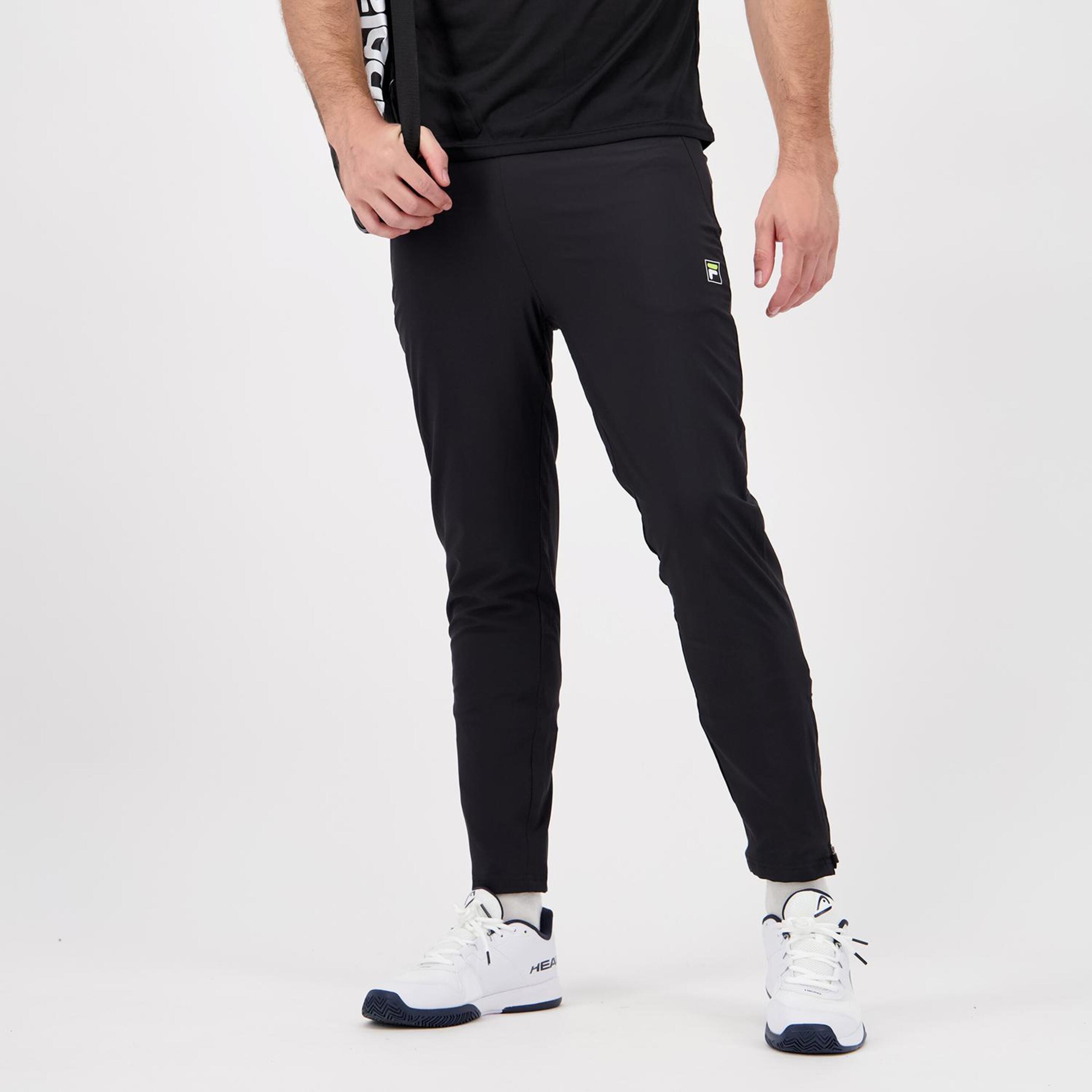 Pantalón Fila - negro - Pantalón Tenis Hombre
