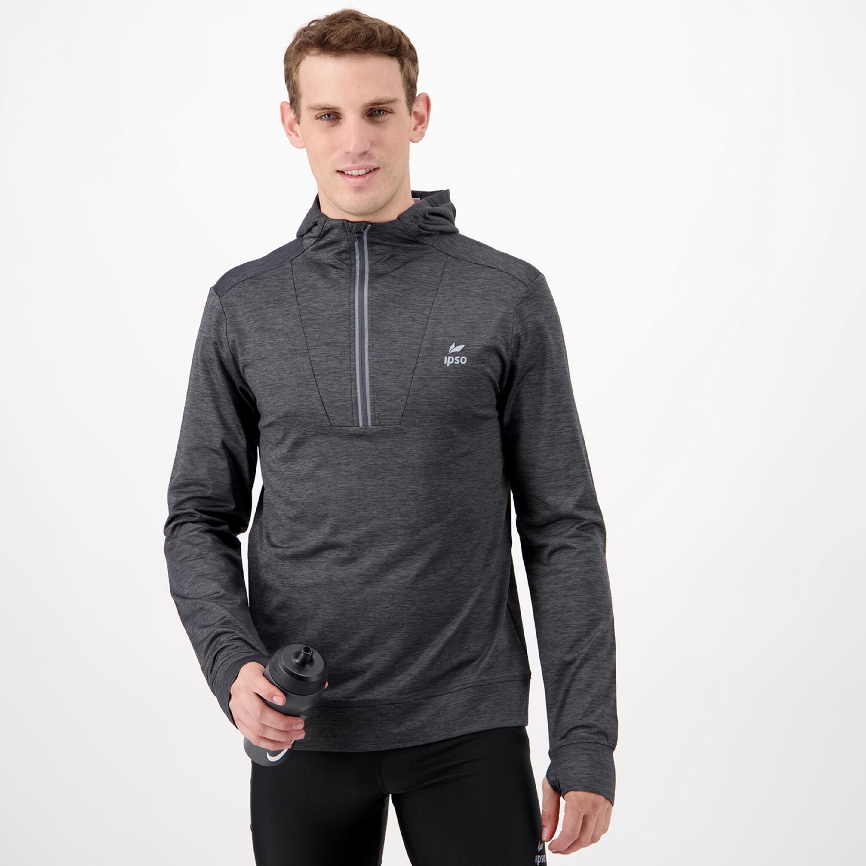 Ipso Combi - gris - Sweatshirt Running Homem