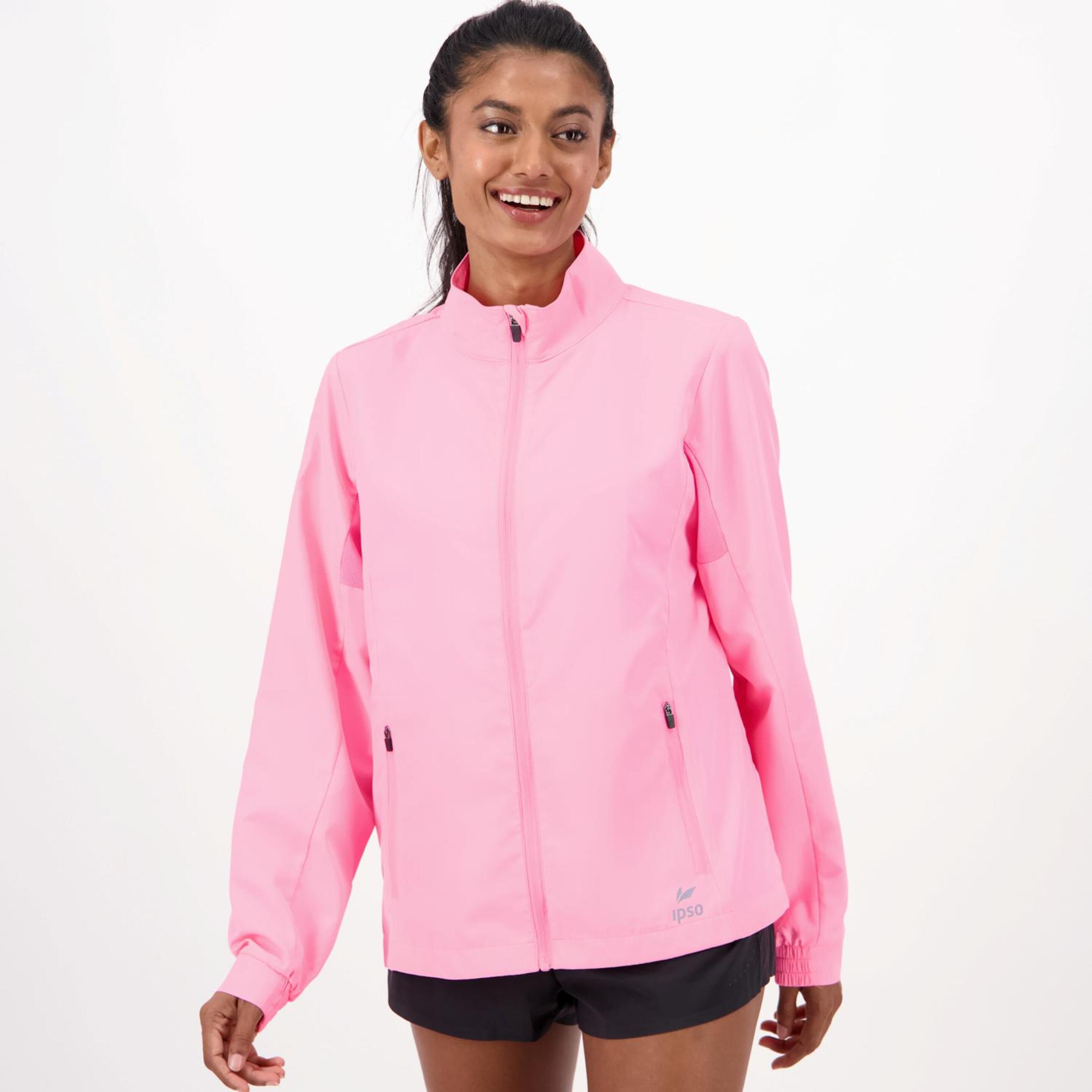 Ipso Basic - Rosa - Cortavientos Running Mujer  | Sprinter