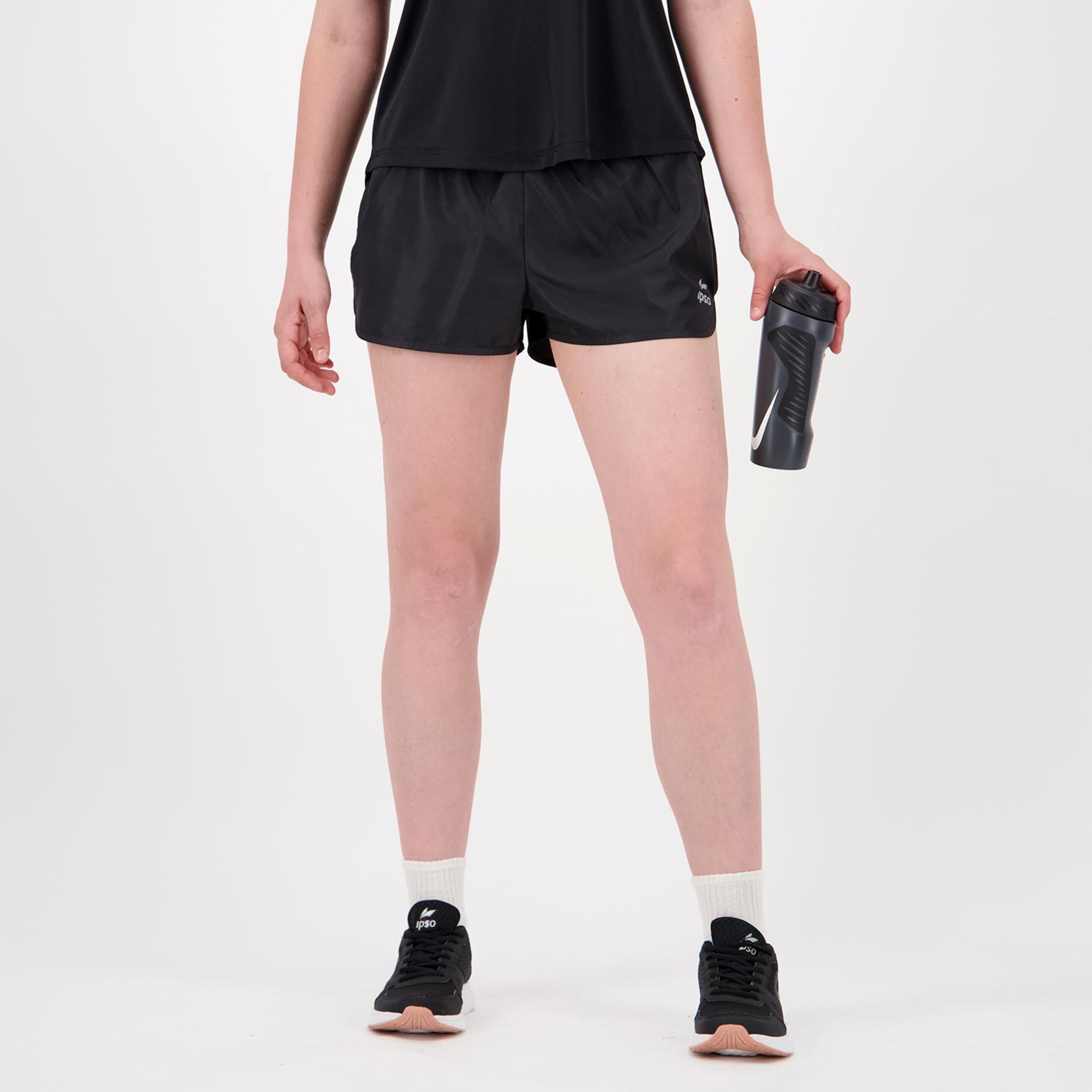 Pantalón Ipso - Negro - Pantalón Corto Mujer  | Sprinter