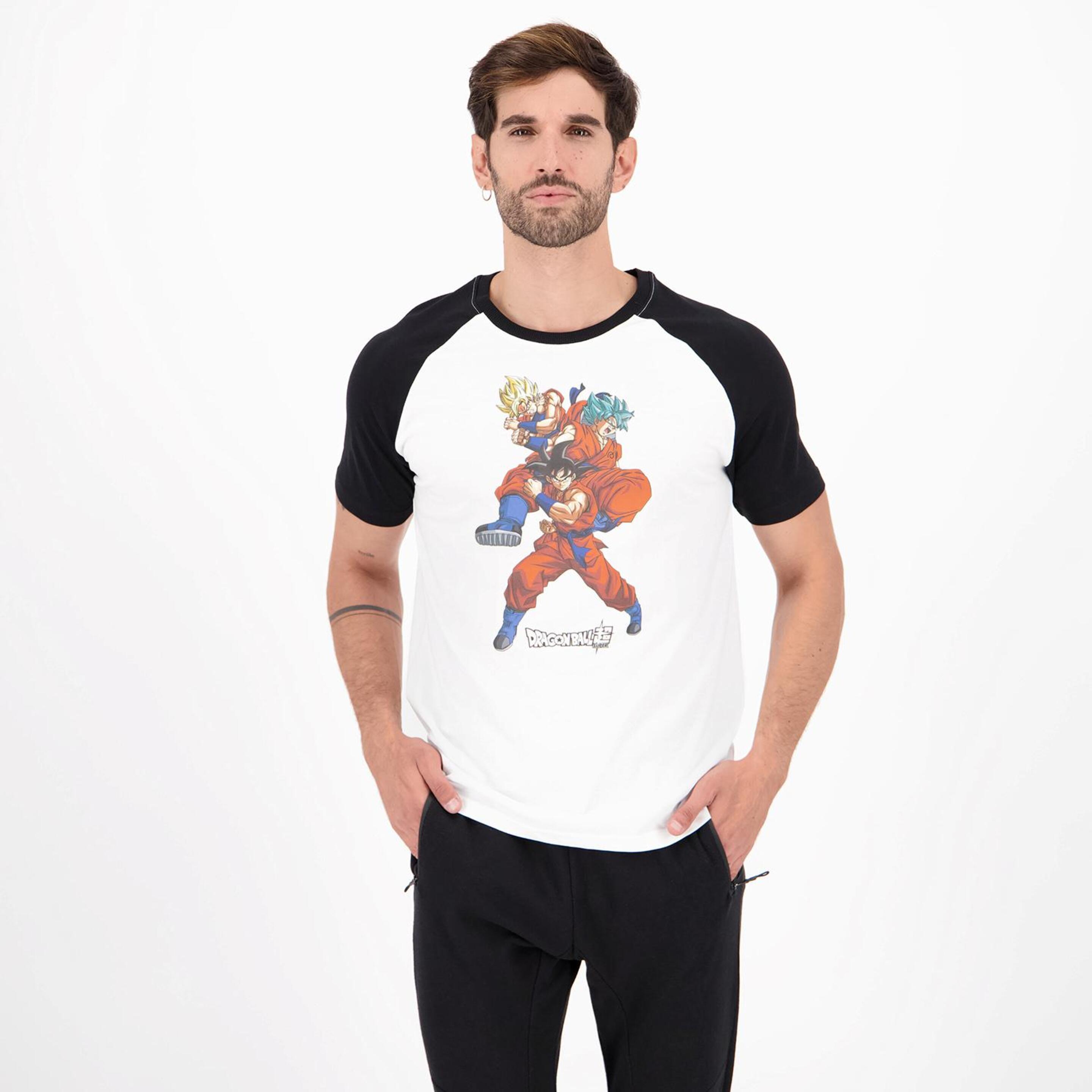 Camiseta Son Goku 3 - blanco - Camiseta Hombre Dragon Ball