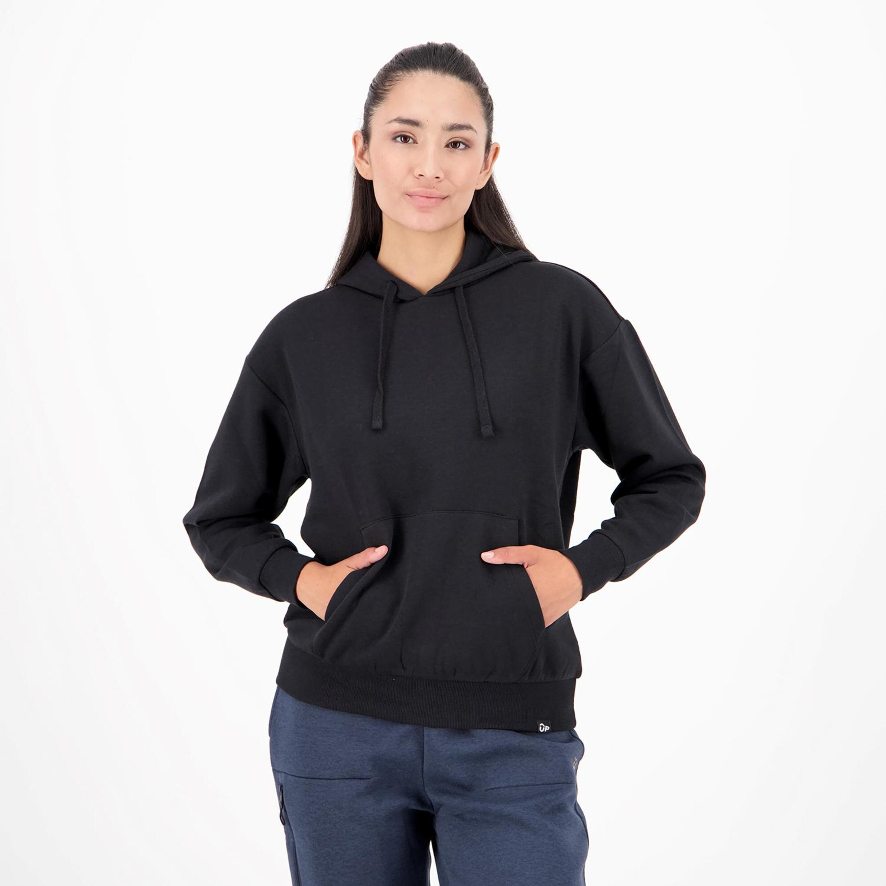 Up Basic - negro - Sweatshirt Capuz Mulher