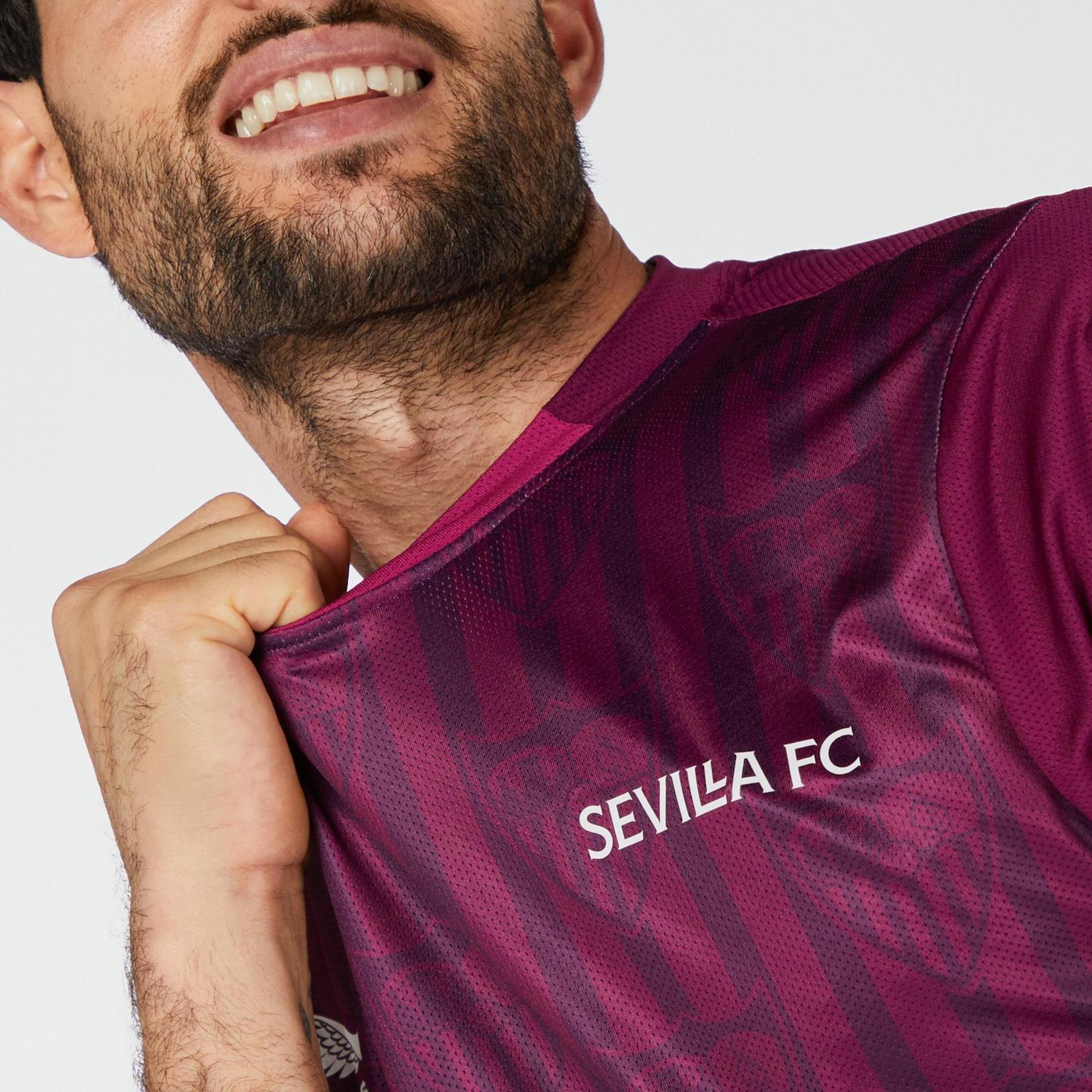 Camiseta Sevilla FC - Fucsia - Fútbol Hombre  | Sprinter