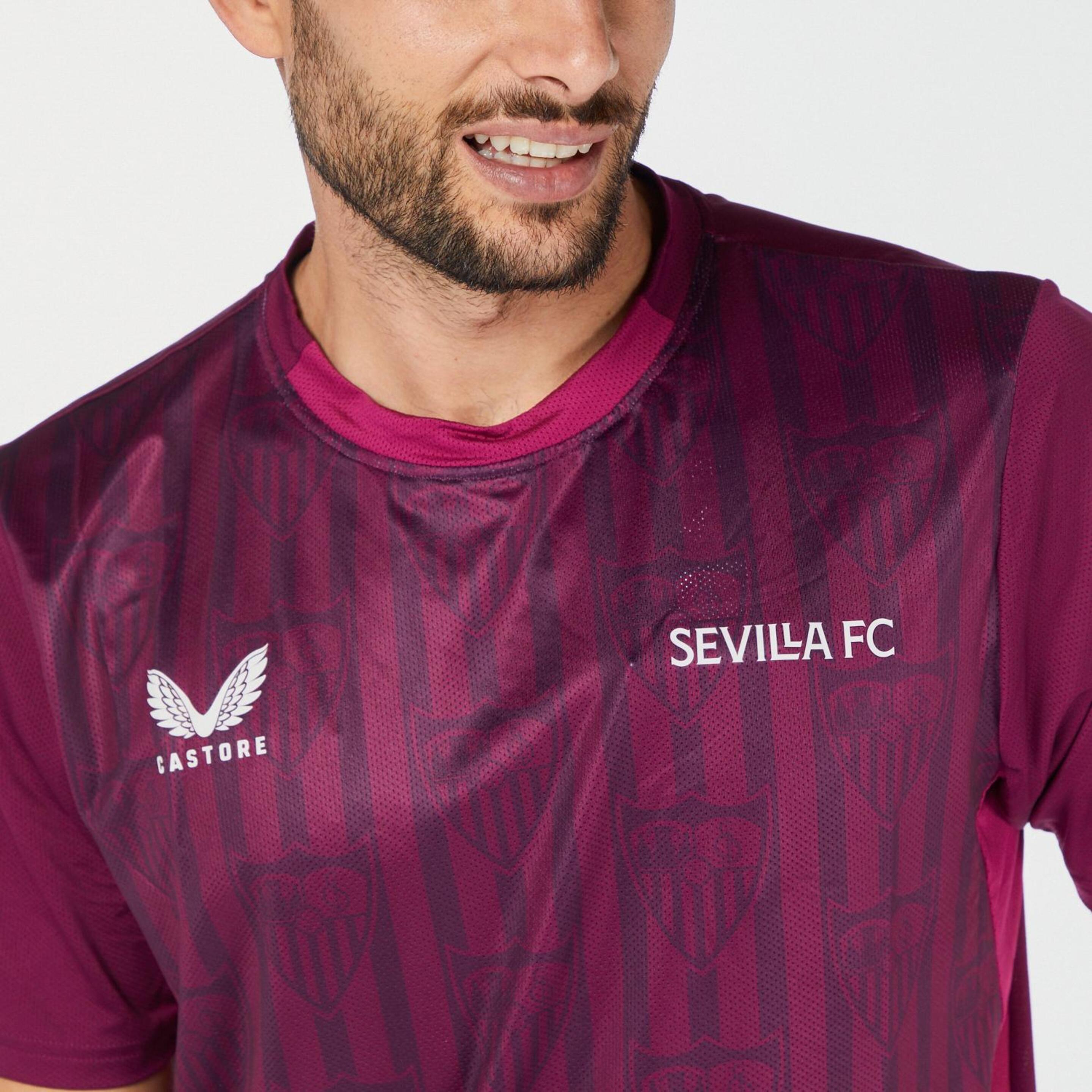 Camiseta Sevilla FC - Fucsia - Fútbol Hombre  | Sprinter