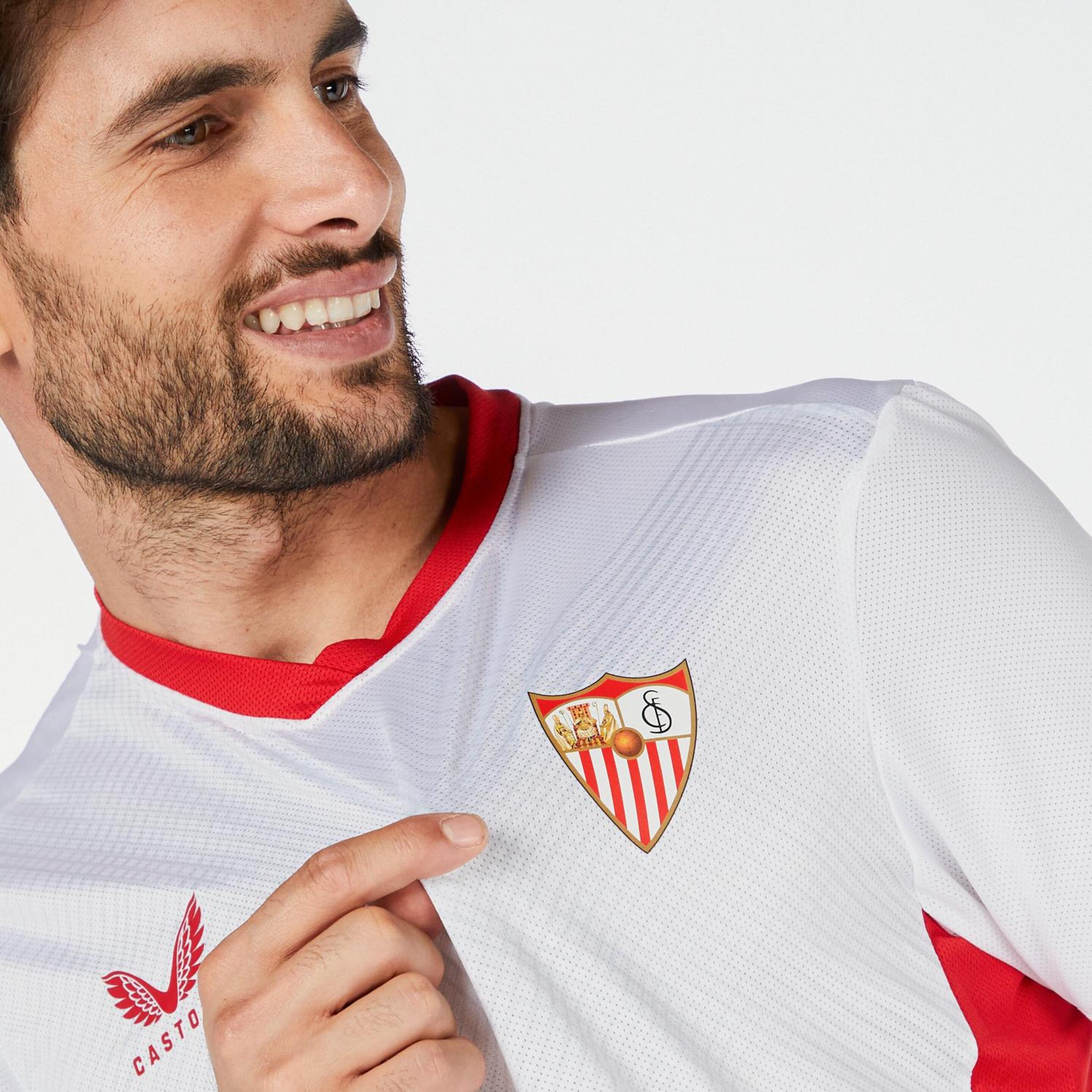 Camiseta Sevilla FC - Blanco - Fútbol Hombre  | Sprinter