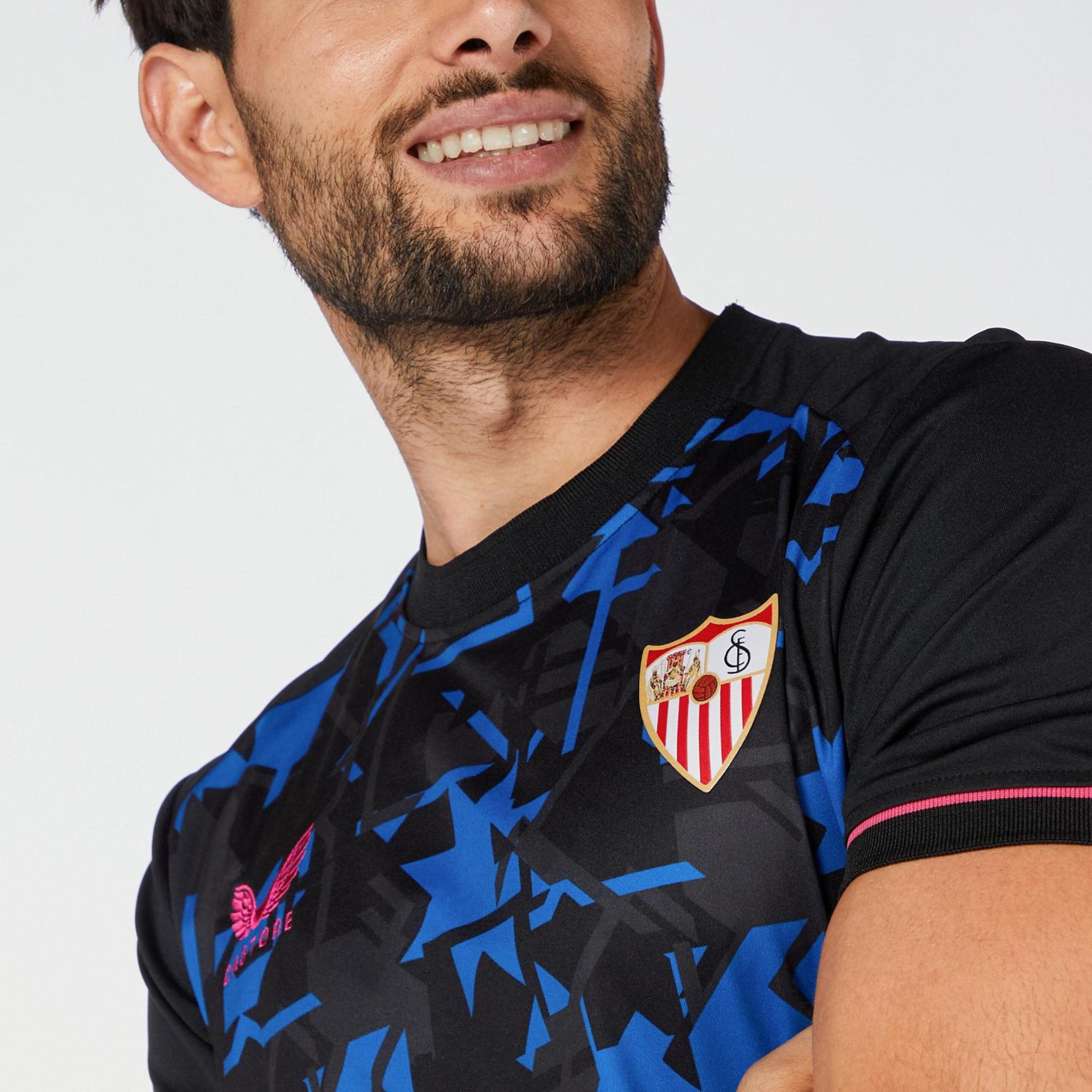 Castore Sevilla - Negro - Camiseta Fútbol Hombre