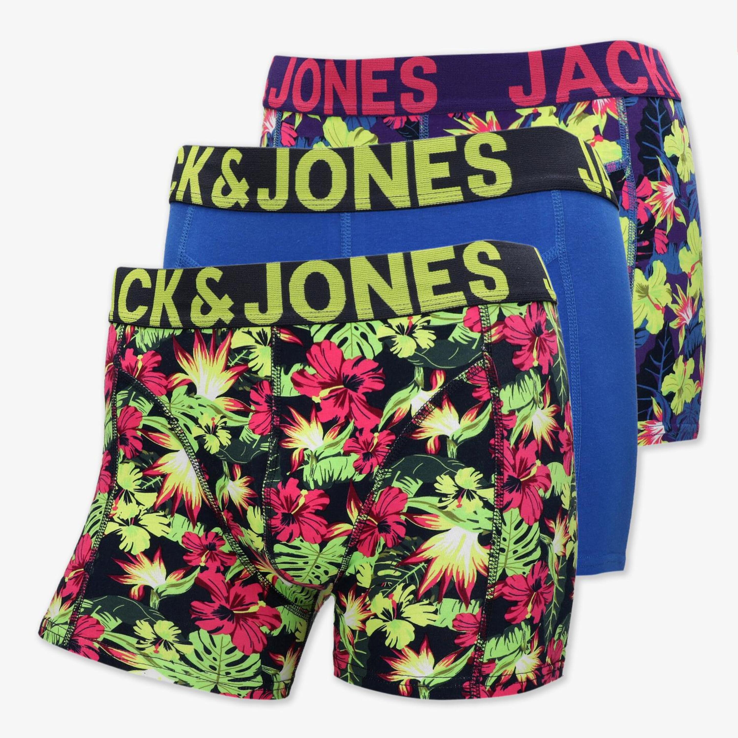 Jack & Jones Jachibiscus - multicolor - Pack 3 Boxers Homem